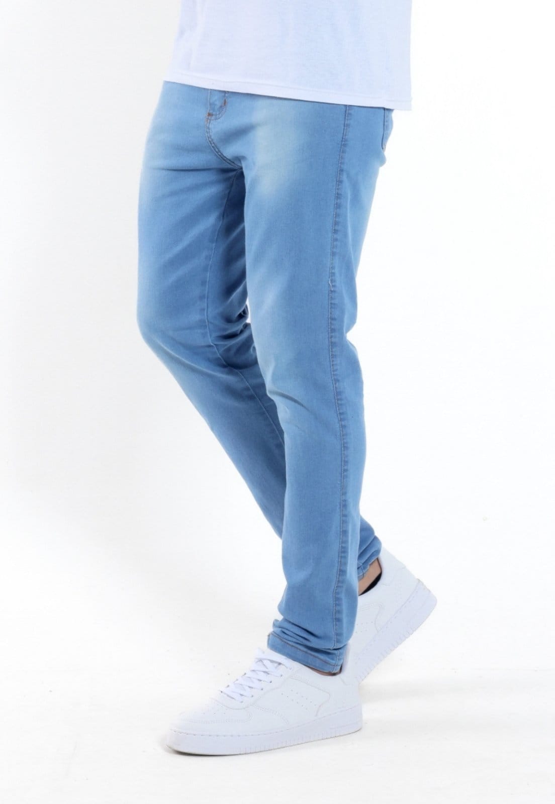 Vista 2 Calça Jeans Skinny Masculina Daze Modas Médio Daze Modas azul