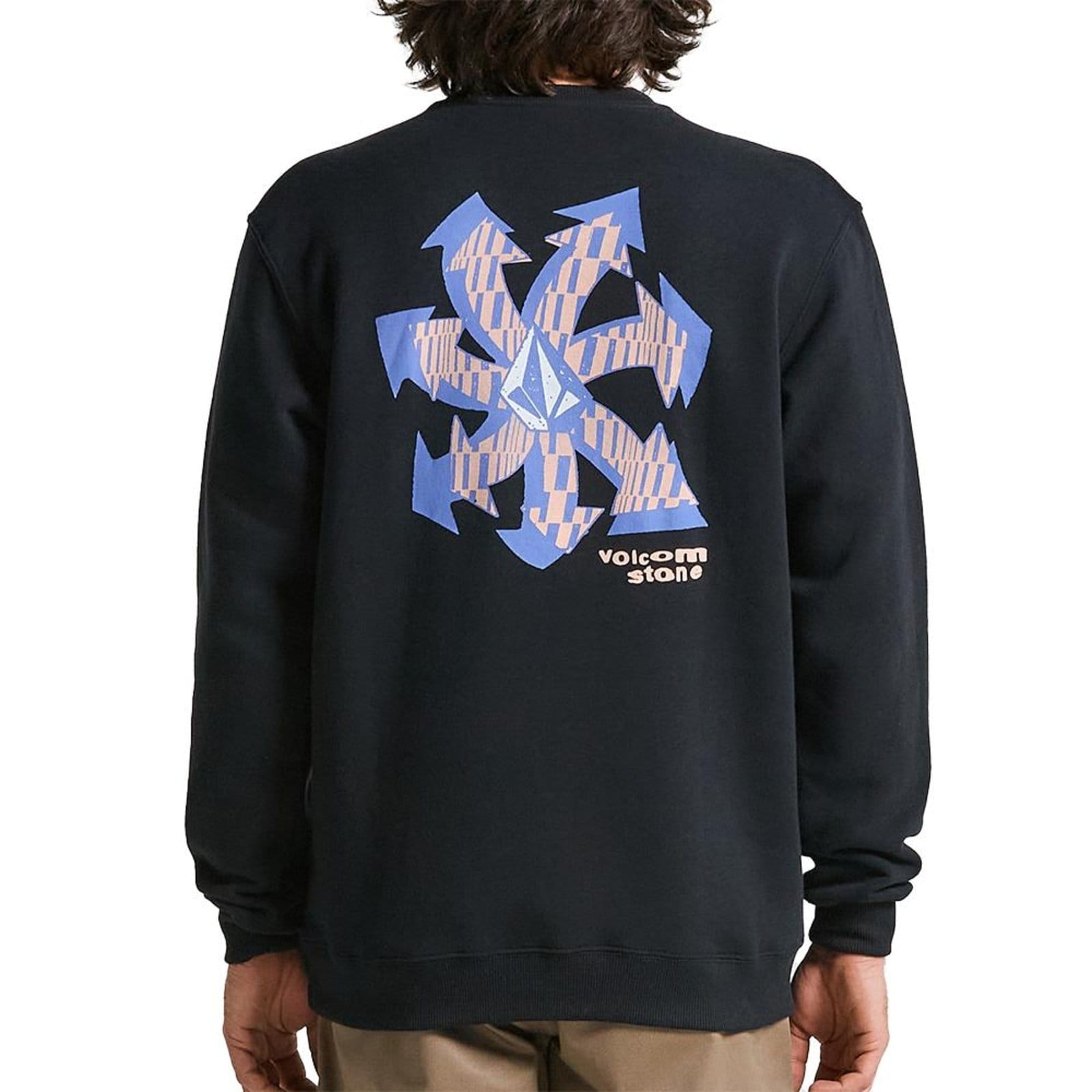 Vista 2 Moletom Volcom Careca Watanite WT25 Masculina Volcom preto