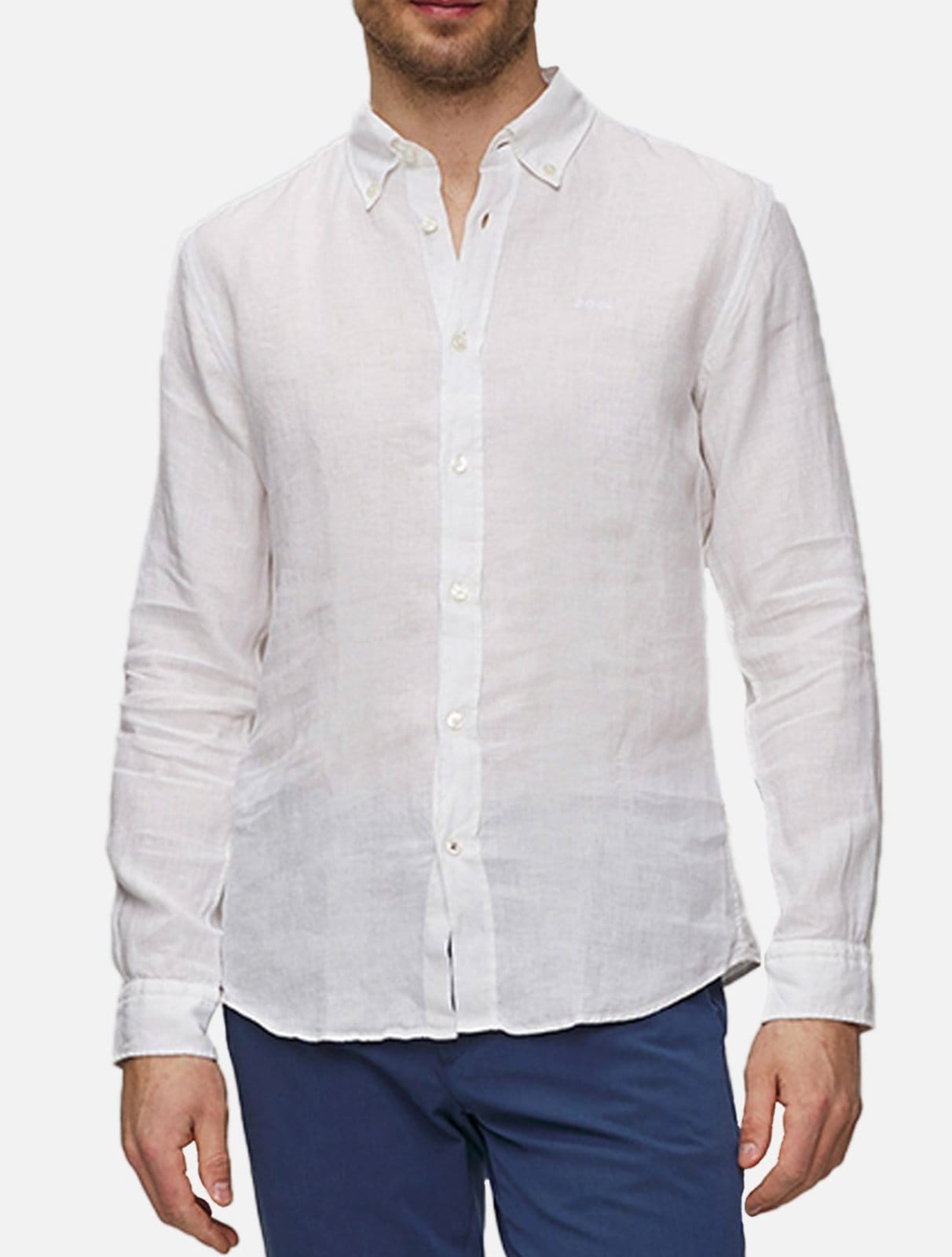 Camisa Hugo Boss Masculina Slim H-ROAN-BD-E-C1-243 Branca