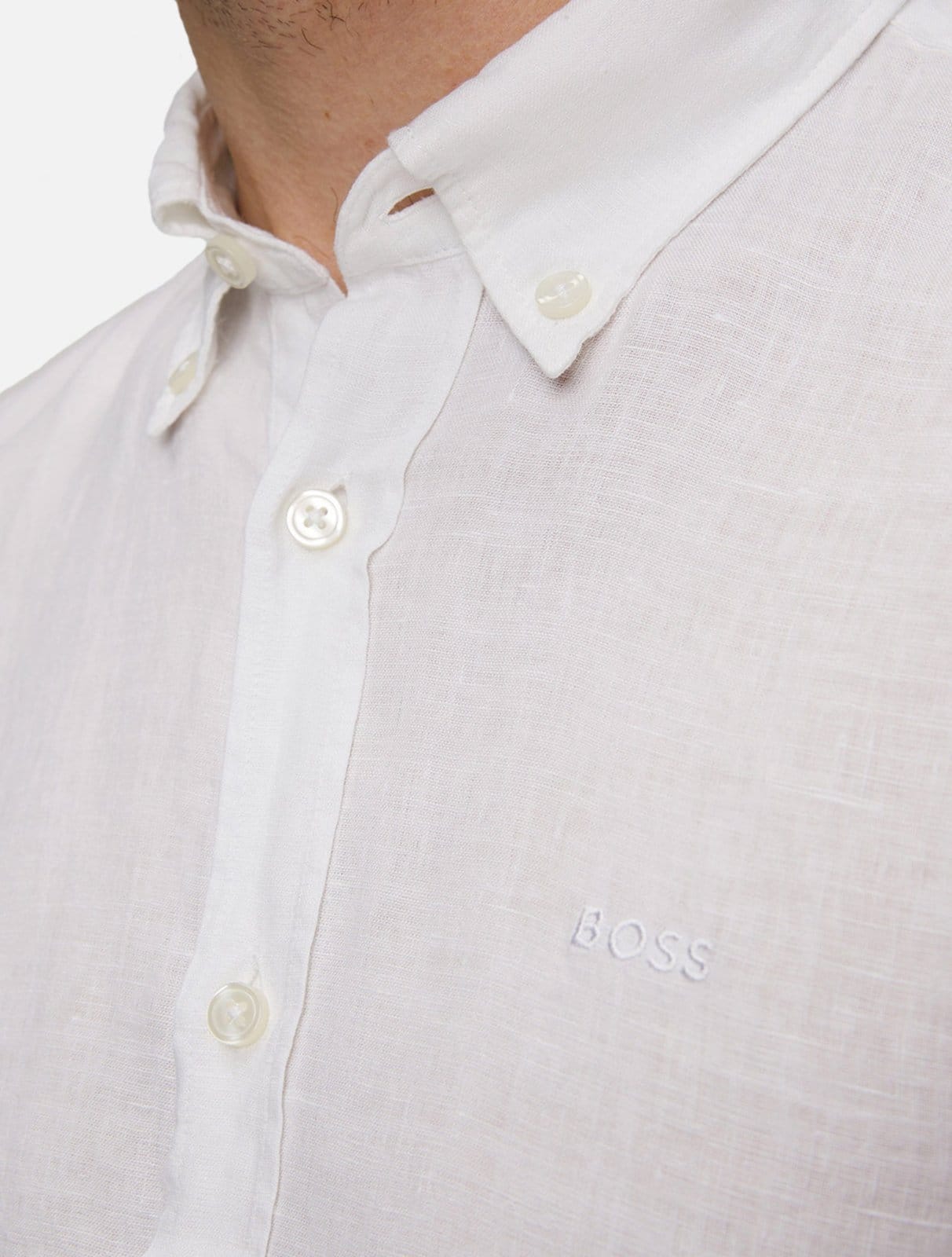 Camisa Hugo Boss Masculina Slim H-ROAN-BD-E-C1-243 Branca - 2