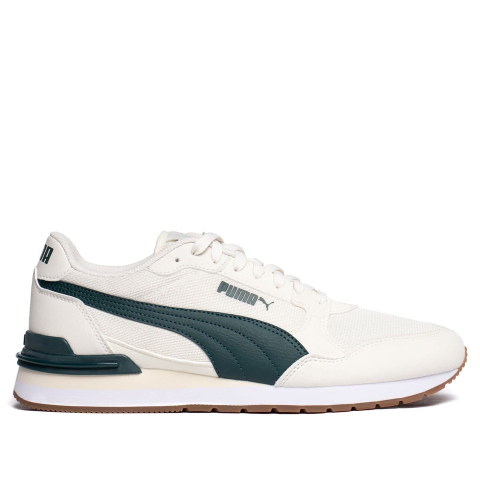 Tênis Masculino Puma ST Runner V4 Mesh Off White/Verde