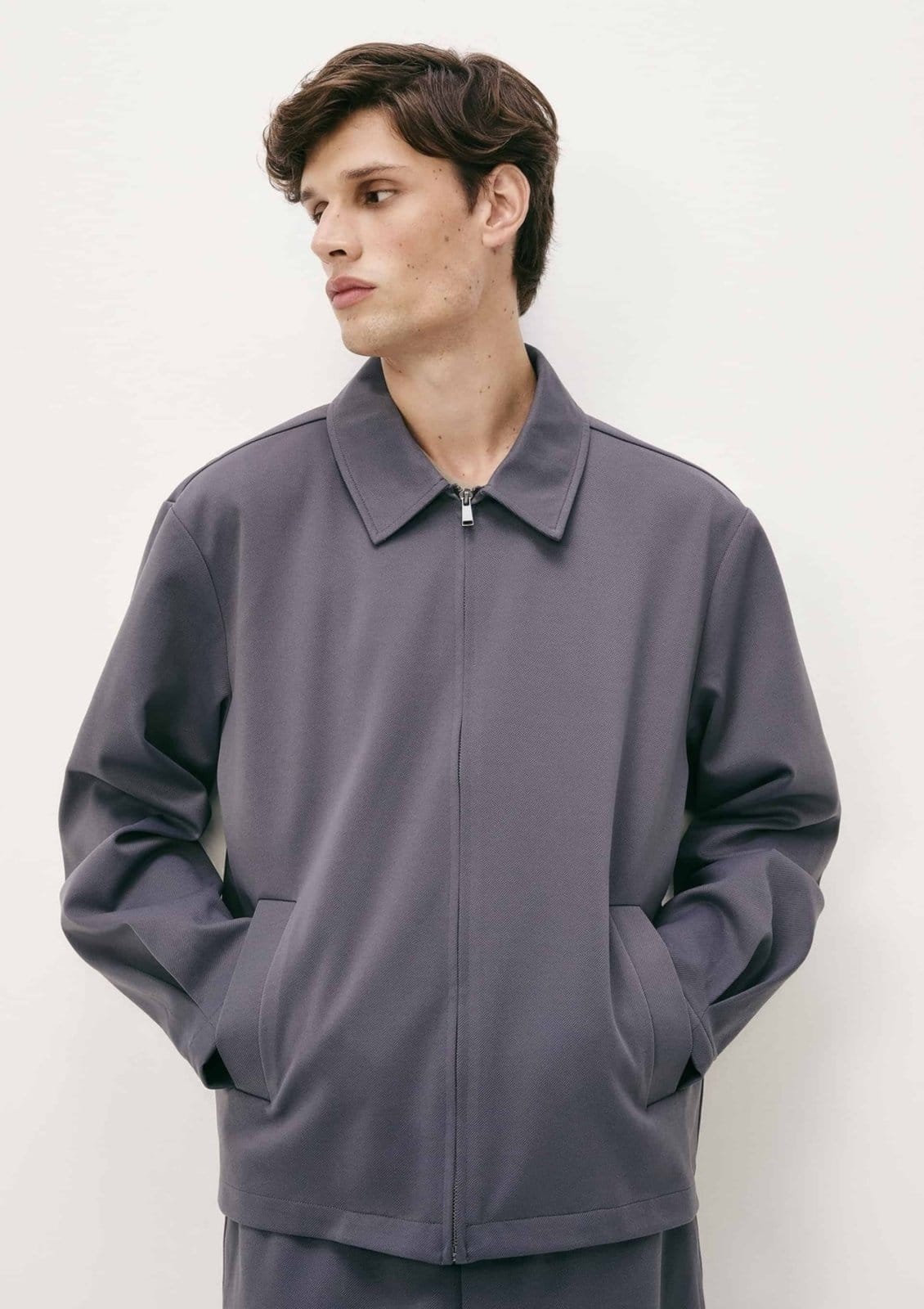 Jaqueta Masculina Regular Com Bolso