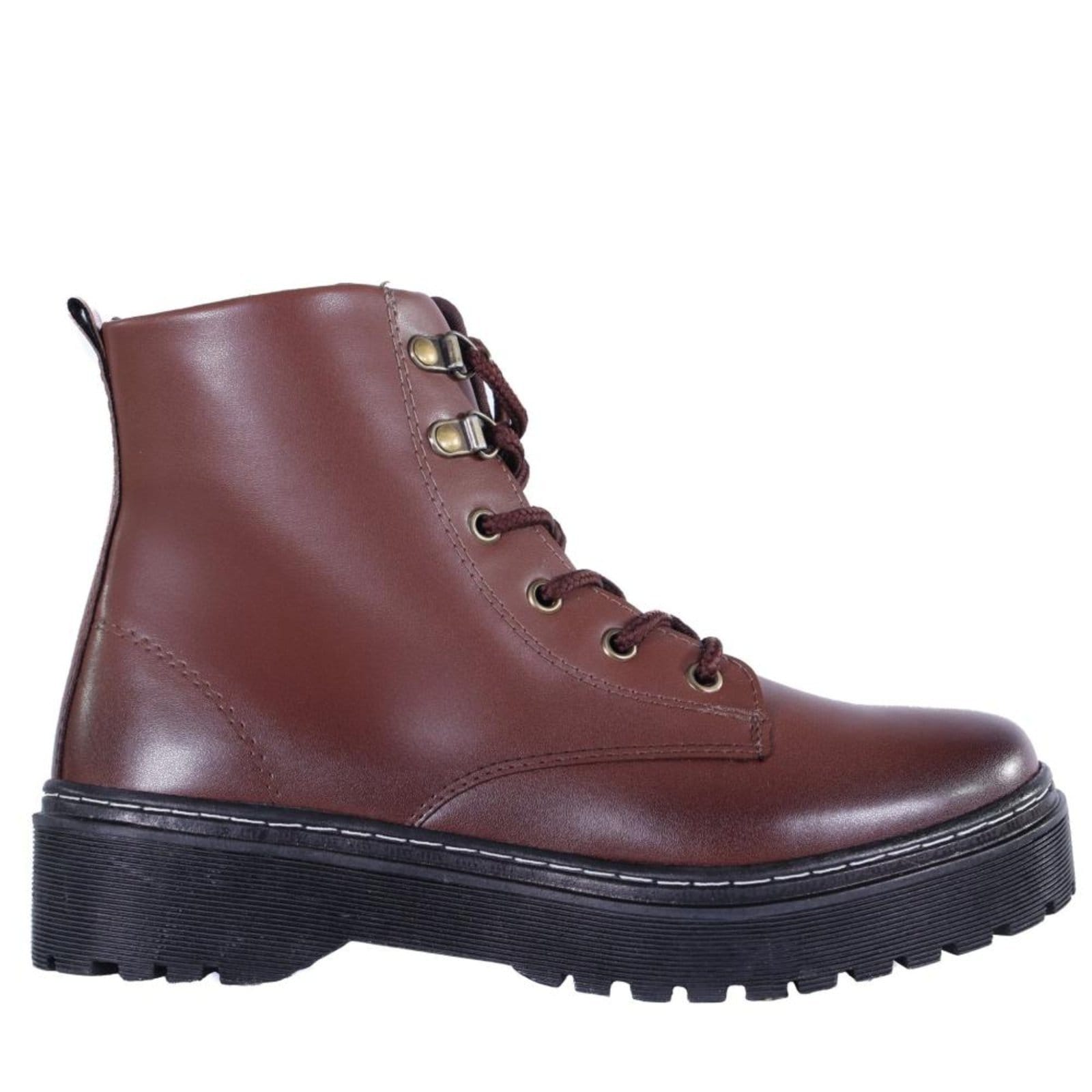 Coturno Feminino Zariff Cano Curto 7005 Brown Cafe Incolor