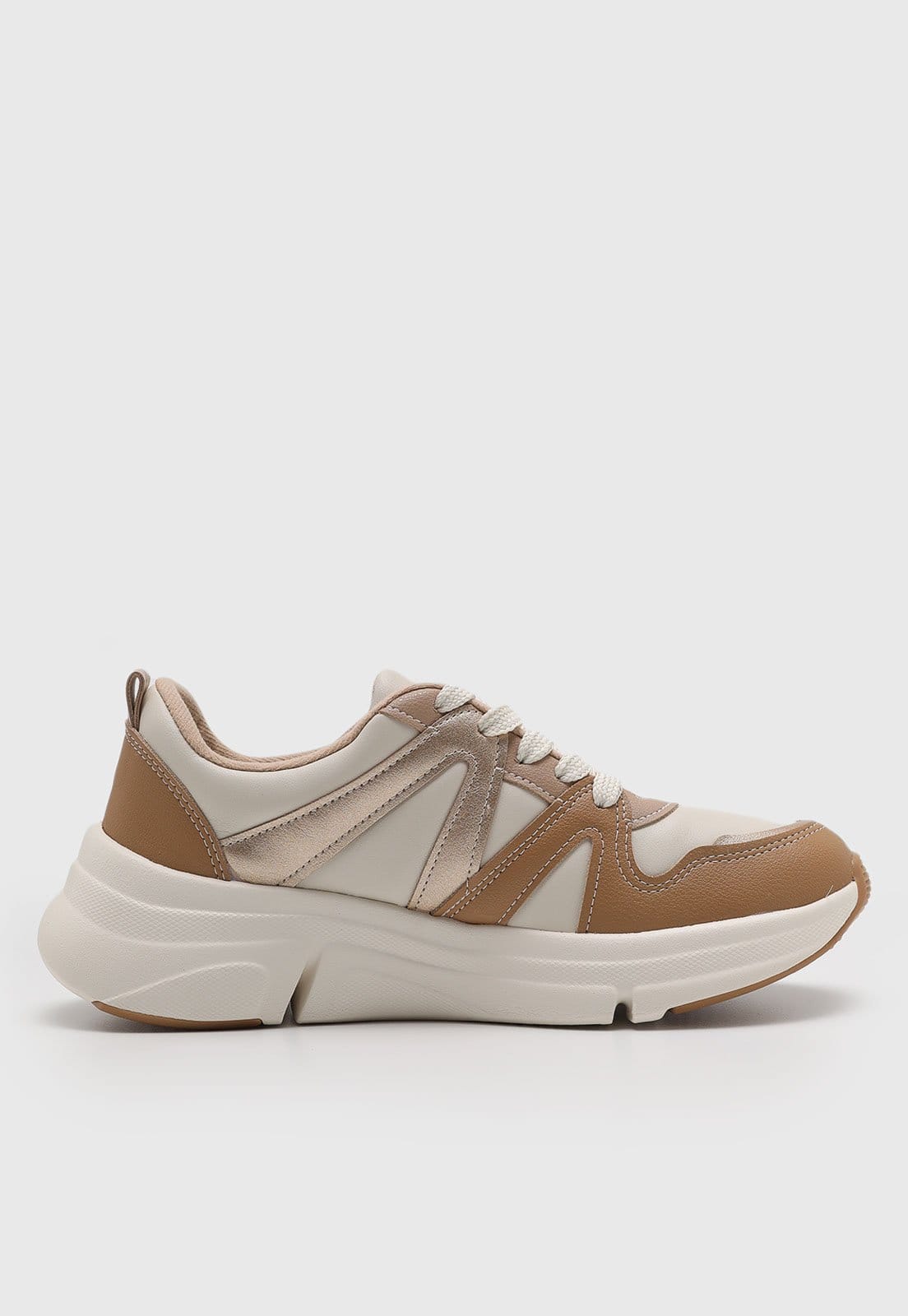 Vista 2 Tênis Modare Recorte Metalizado Off-White MODARE off-white white