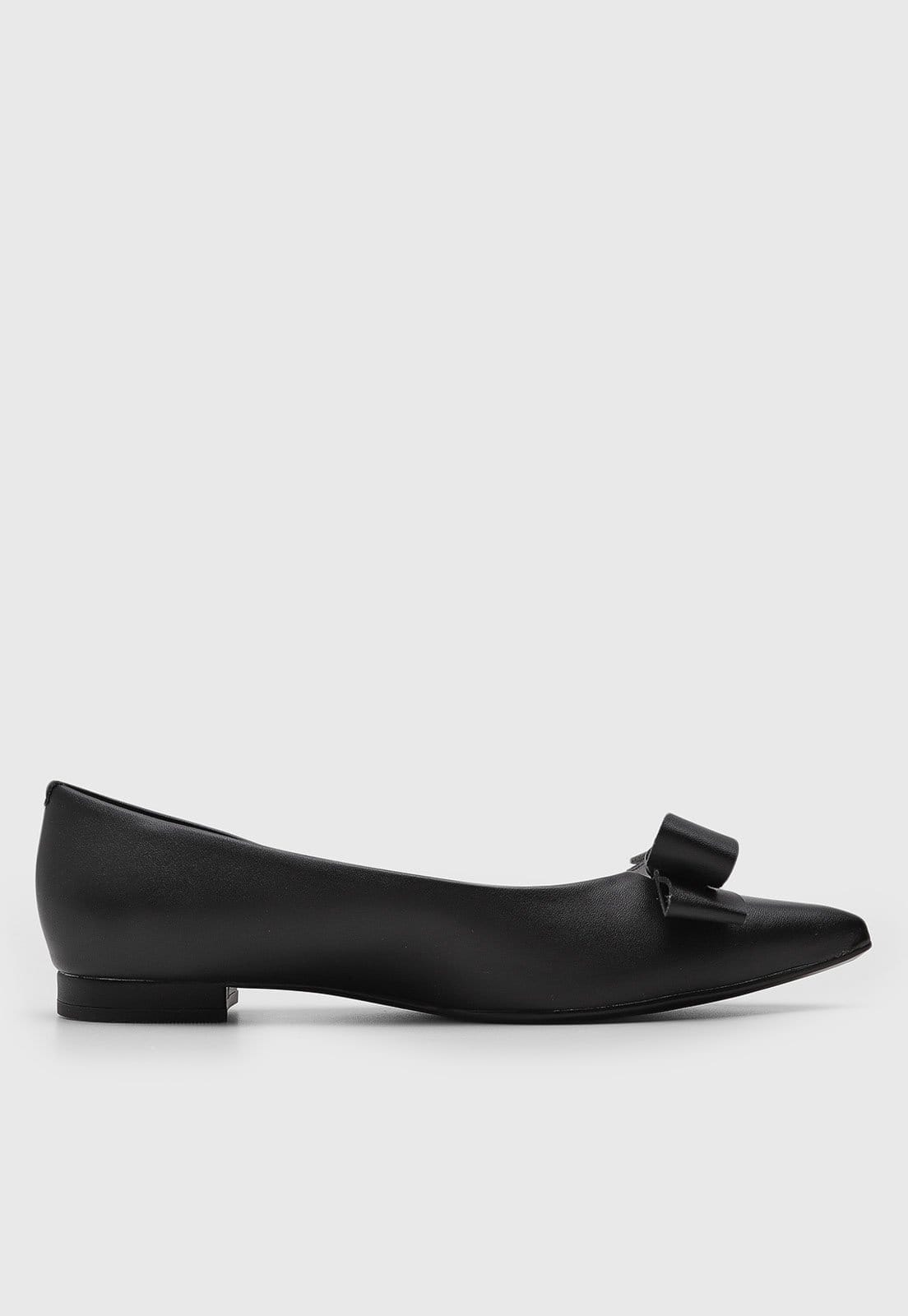 Vista 2 Sapatilha Feminina Vizzano Bico Fino Laço Preta VIZZANO preto