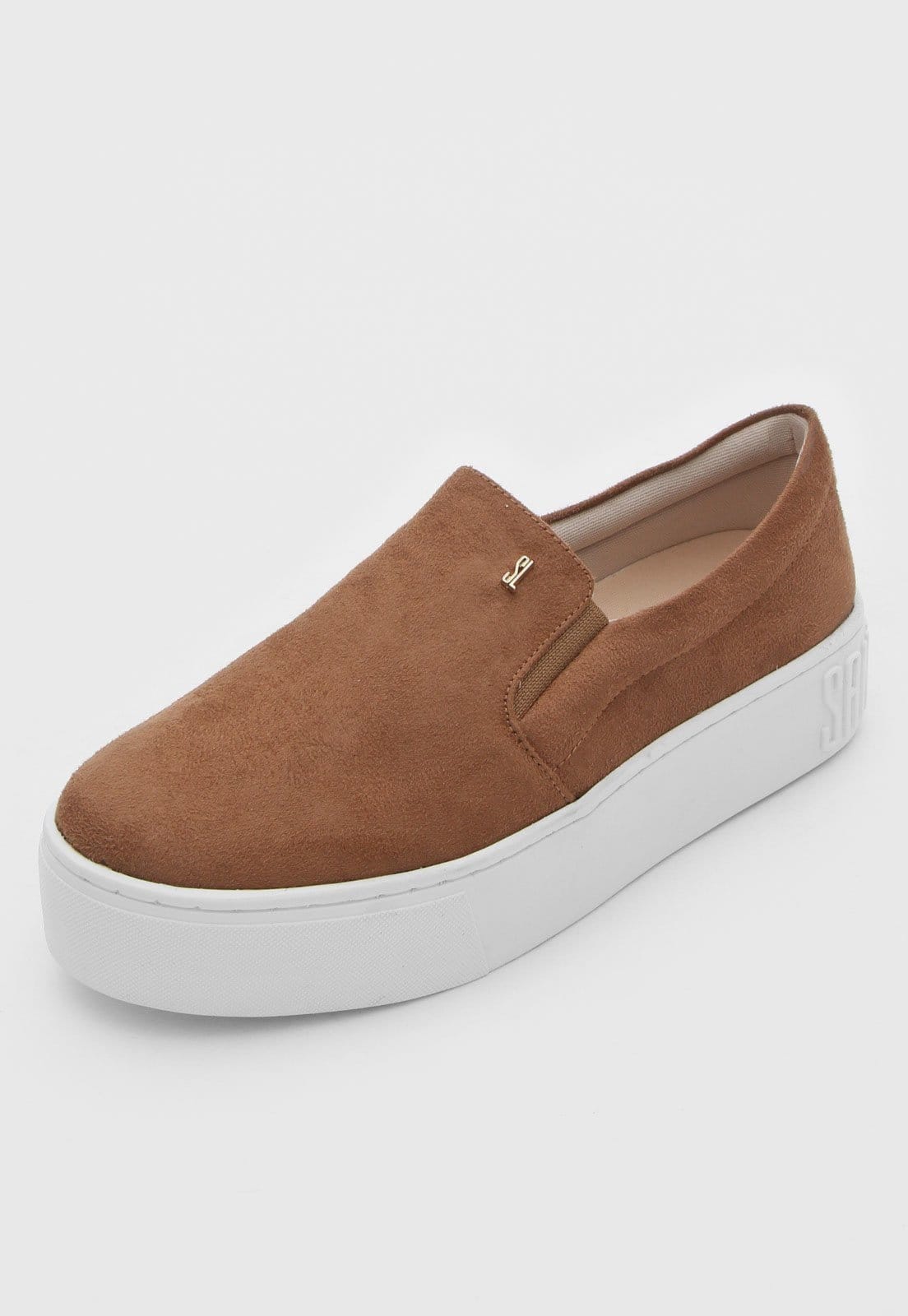 Vista 2 Tênis Slip On Santa Lolla Suede Santa Lolla bege