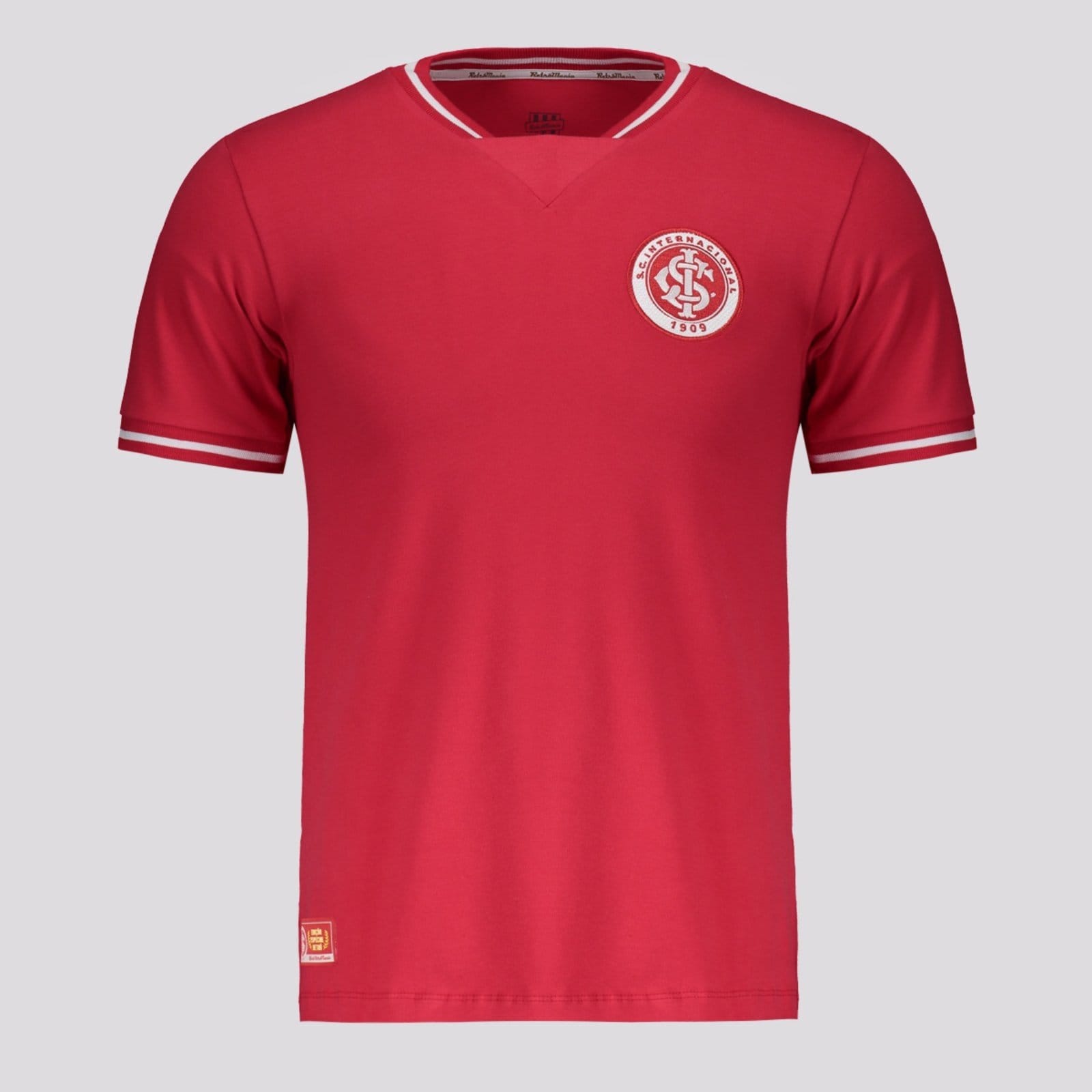 Vista principal Camisa Internacional Retrô 2011 Vermelha Retrômania vermelho