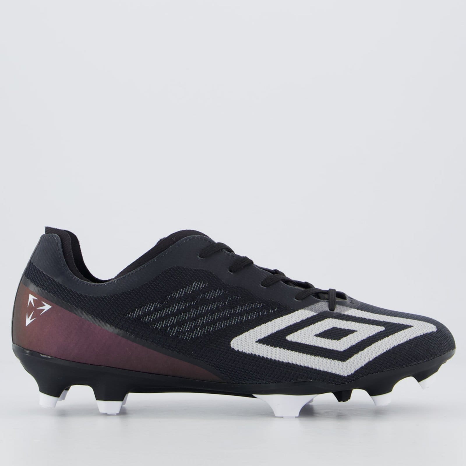 Chuteira Umbro Velocita Decimo Premier Campo Preta e Branca