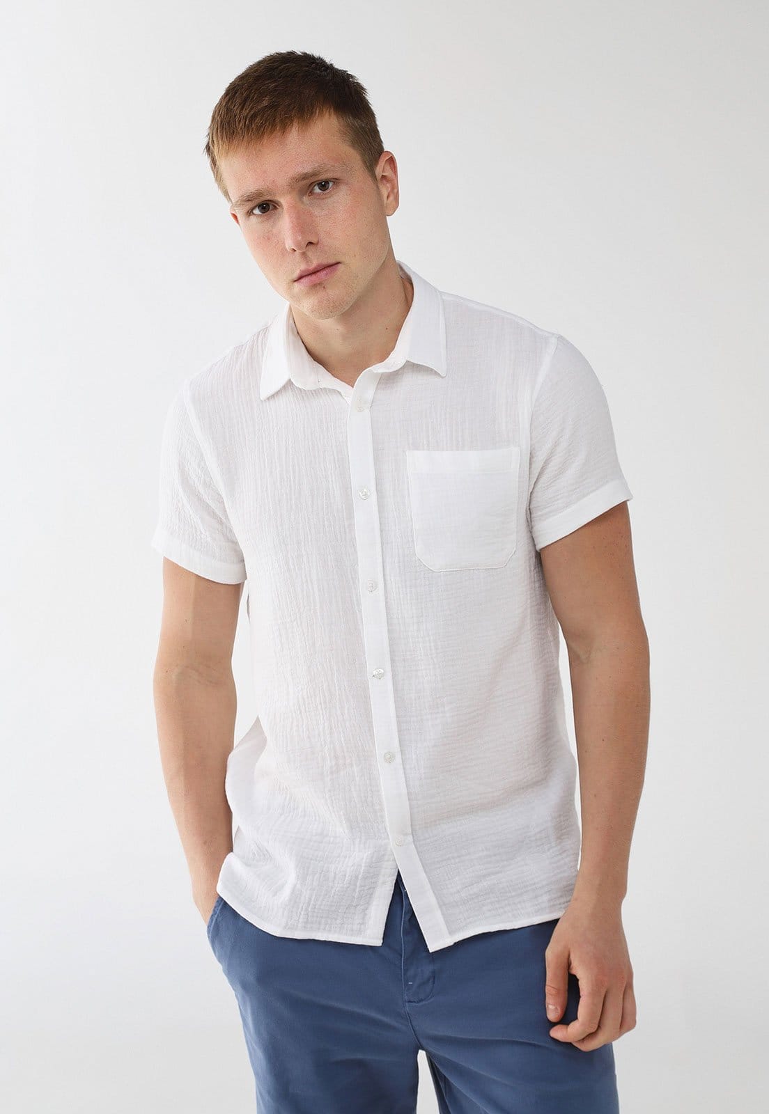 Camisa Masculina Aeropostale Manga Curta Branca