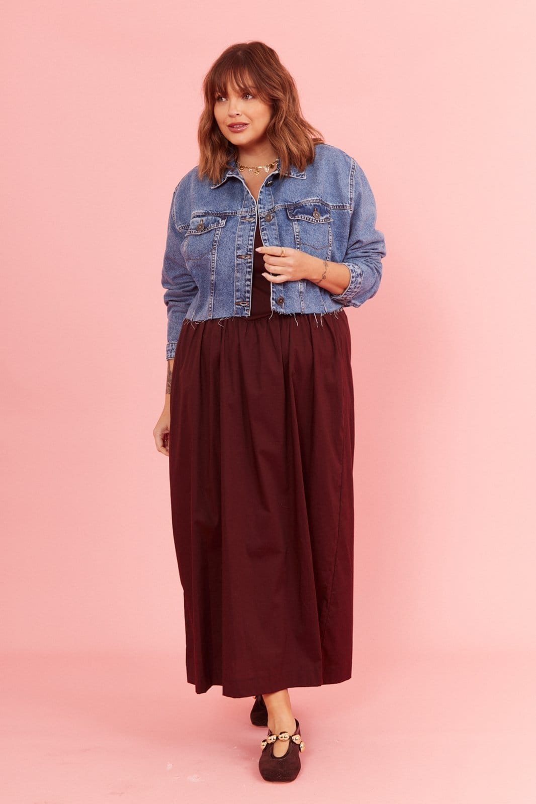 Vista 2 Jaqueta Jeans In Love Cropped Vera Jeans In Love azul