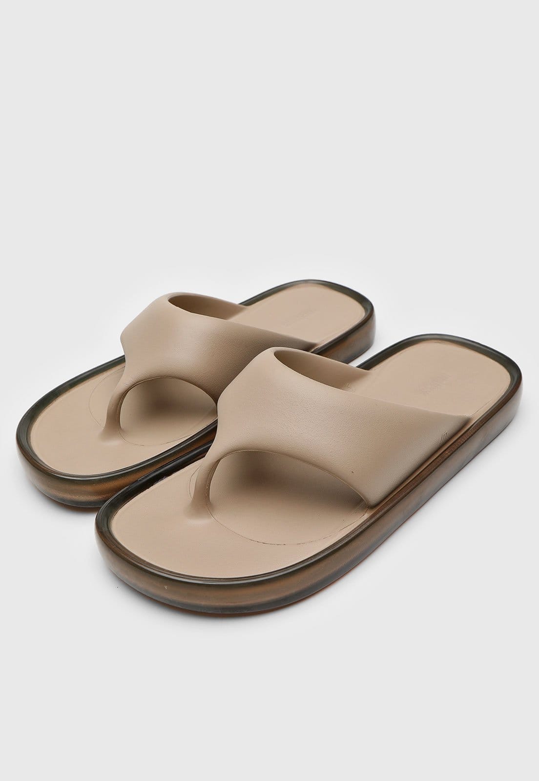 Vista 2 Sandália Papete Melissa Float Ad Melissa bege