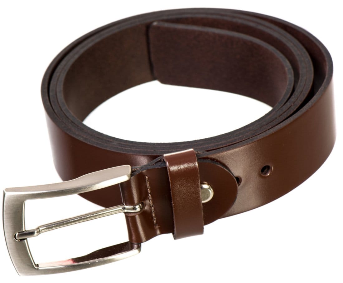 Cinto Social Masculino Malbork Em Couro Legitimo Marrom 35 Mm - 100