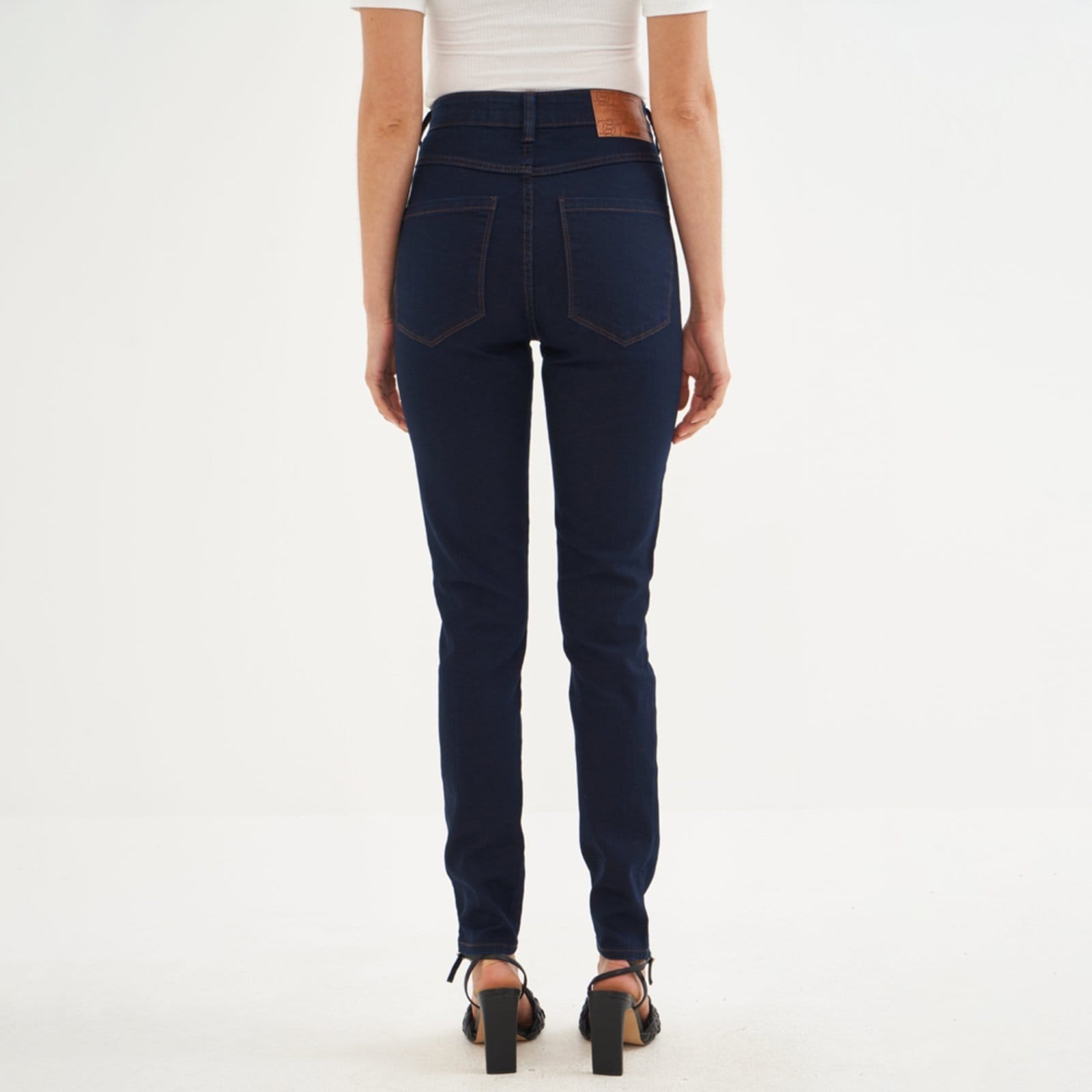 Vista 2 Calça Jeans Colcci Bruna Stretch Pr26 Feminino Colcci azul