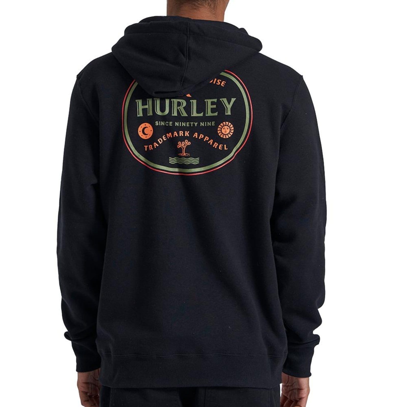 Vista 2 Moletom Hurley Canguru Bottle WT25 Masculino hurley preto