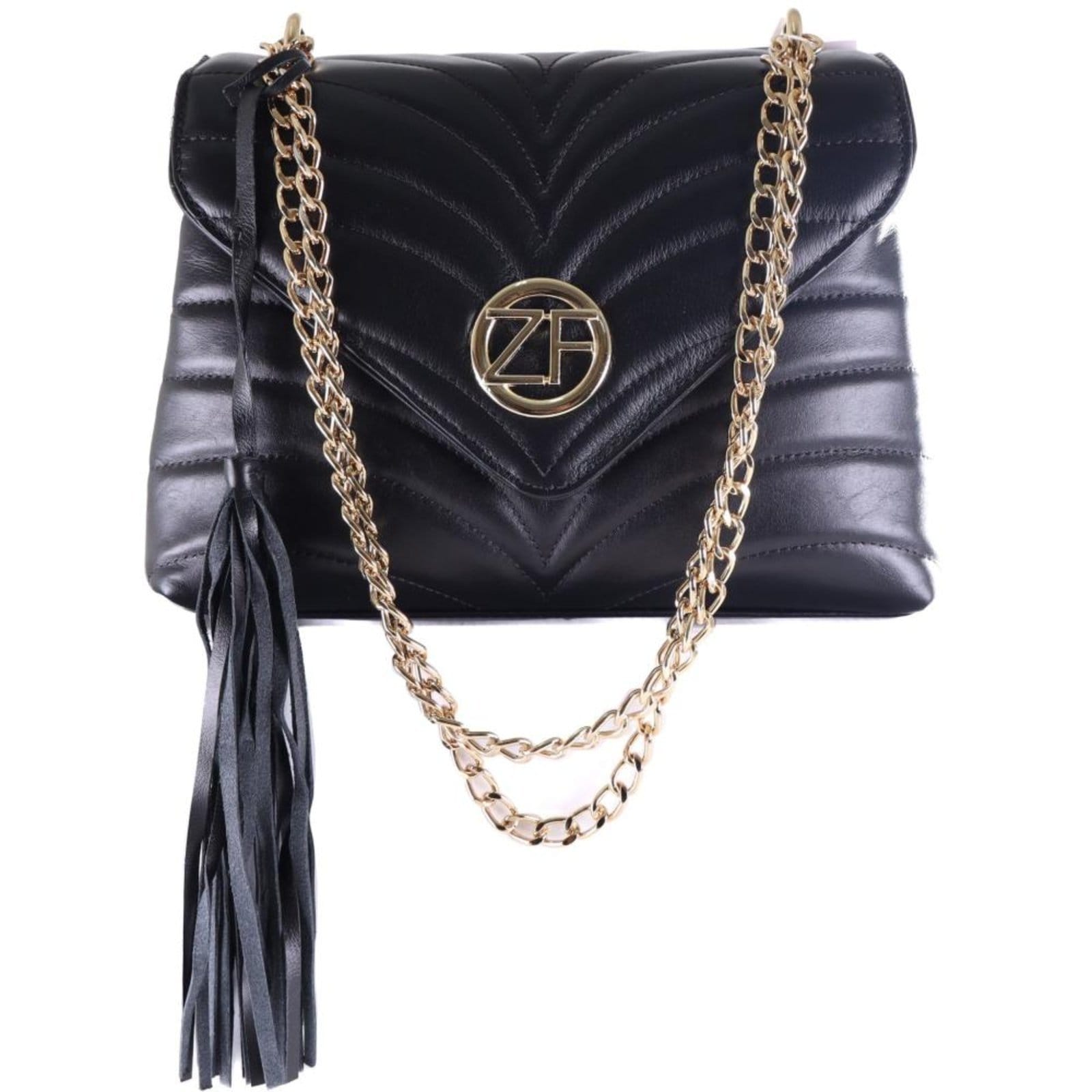 Vista 2 Bolsa Feminina Zariff Tiracolo Detalhes Modernos 146 Preto Zariff incolor