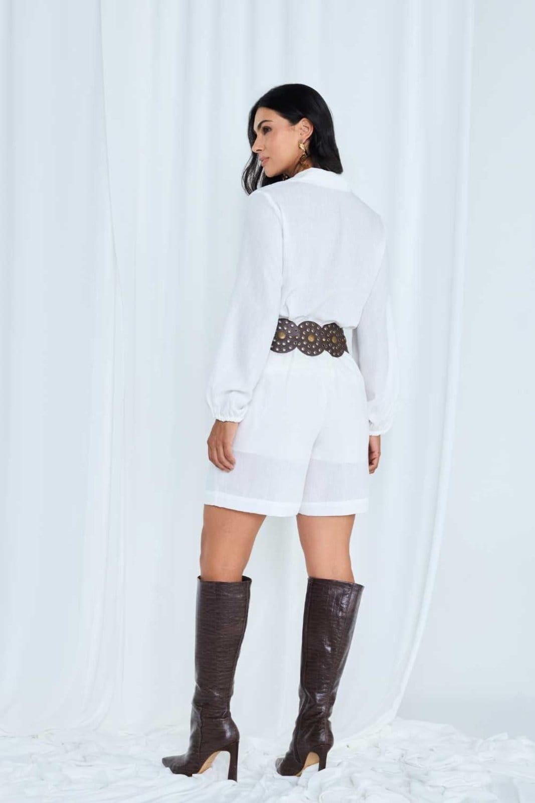 Vista 2 Bermuda Vanibele Crepe Off White Vanibele off-white white