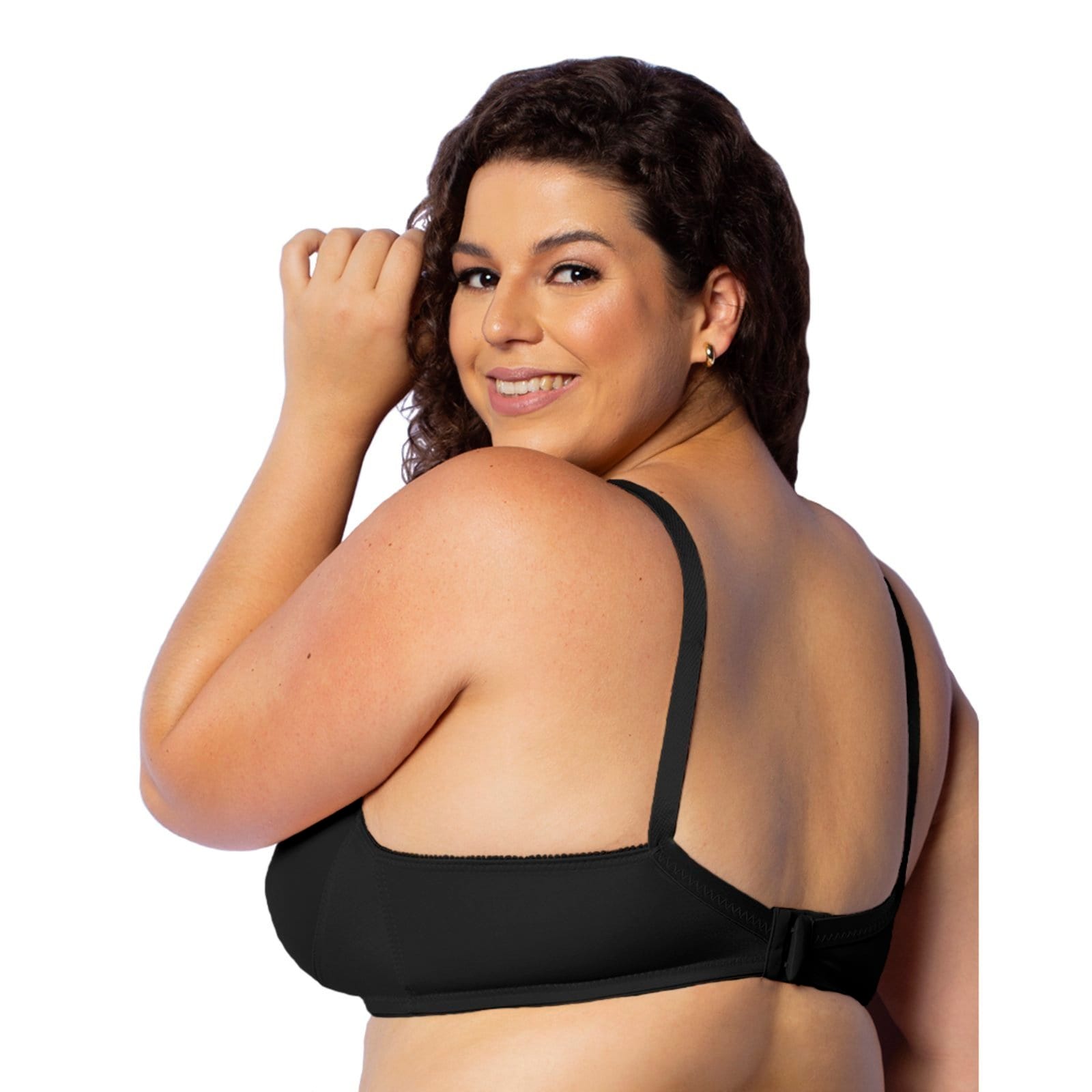 Sutiã Reforçado Gabi Lingerie Plus Size Sem Bojo Sustentação Compressão Cinta - 2