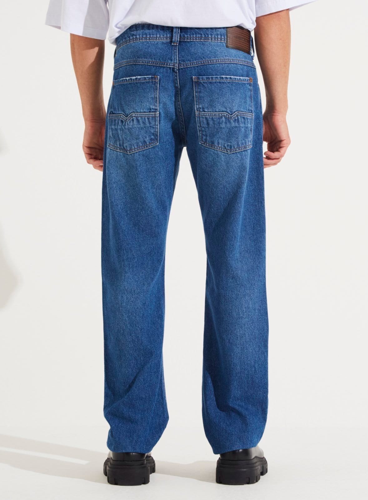 Vista 2 Calça Jeans Paul Regular Forum Jeans Forum azul