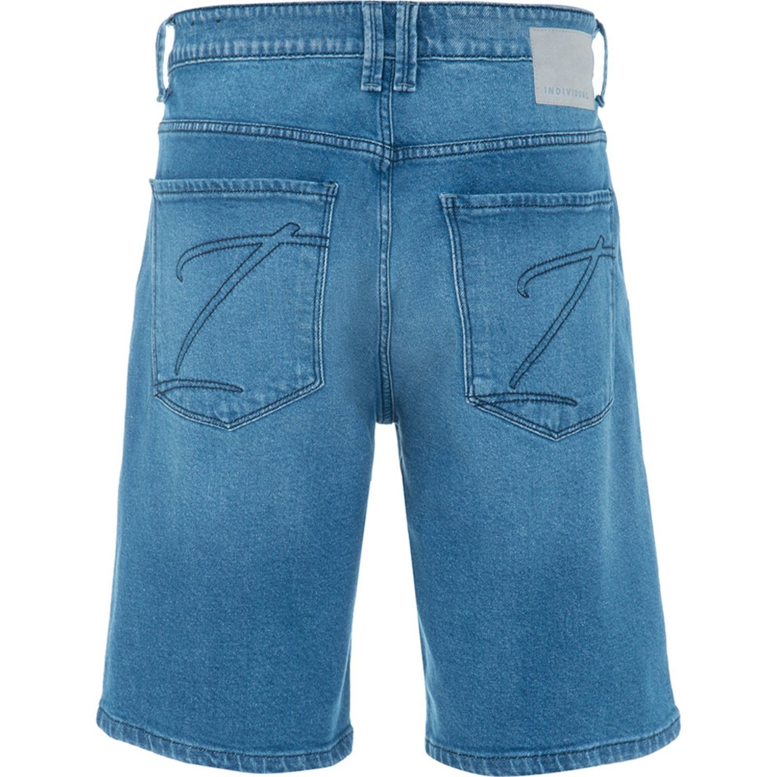Vista 2 Bermuda Jeans Individual Right L3 In24 Masculino Individual azul