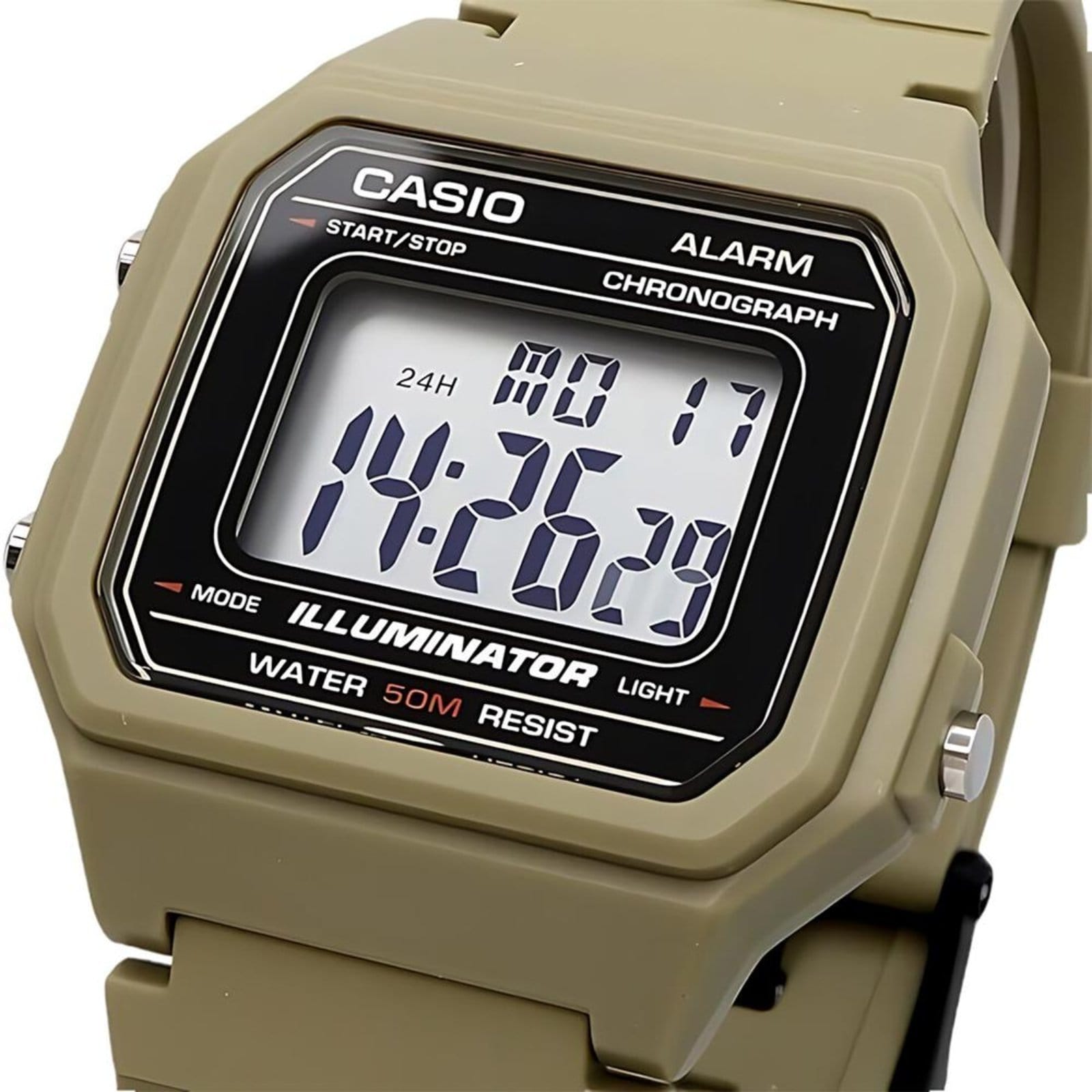 Vista 2 Relógio Casio Standard W-217H-5AVDF Casio verde