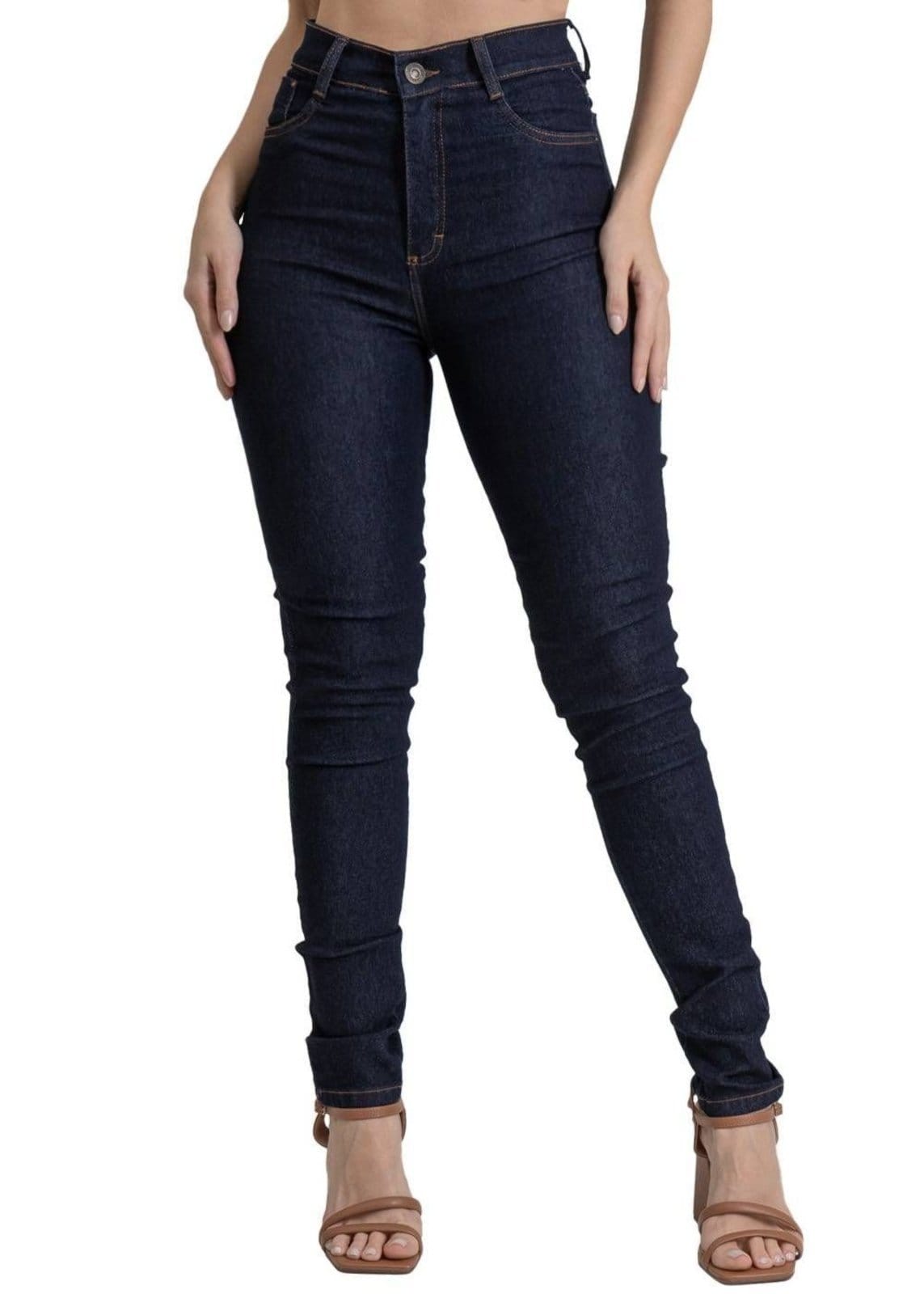 Vista principal Calça Sawary Jeans Feminina Hot Pants - 265185 Sawary azul