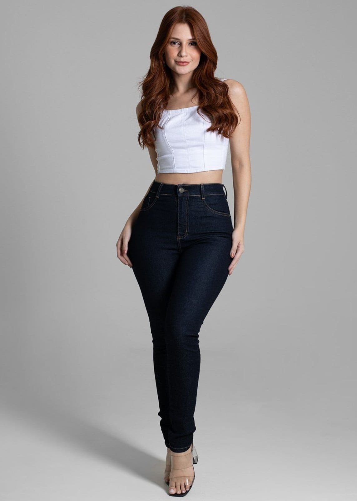 Vista 2 Calça Sawary Jeans Feminina Hot Pants - 265185 Sawary azul