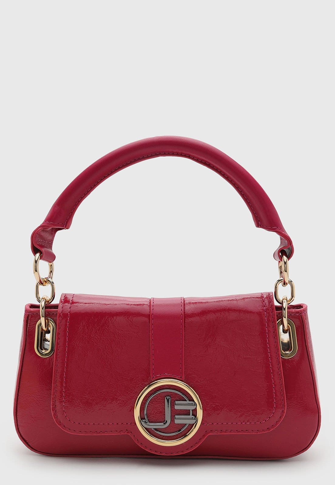 Bolsa Feminina Jorge Bischoff Média Detalhe Metálico