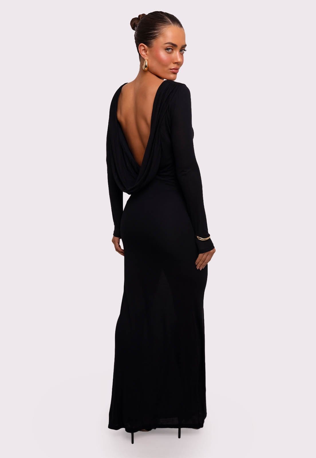 Vista 2 vestido longo diana Mundo Lolita mundololita preto