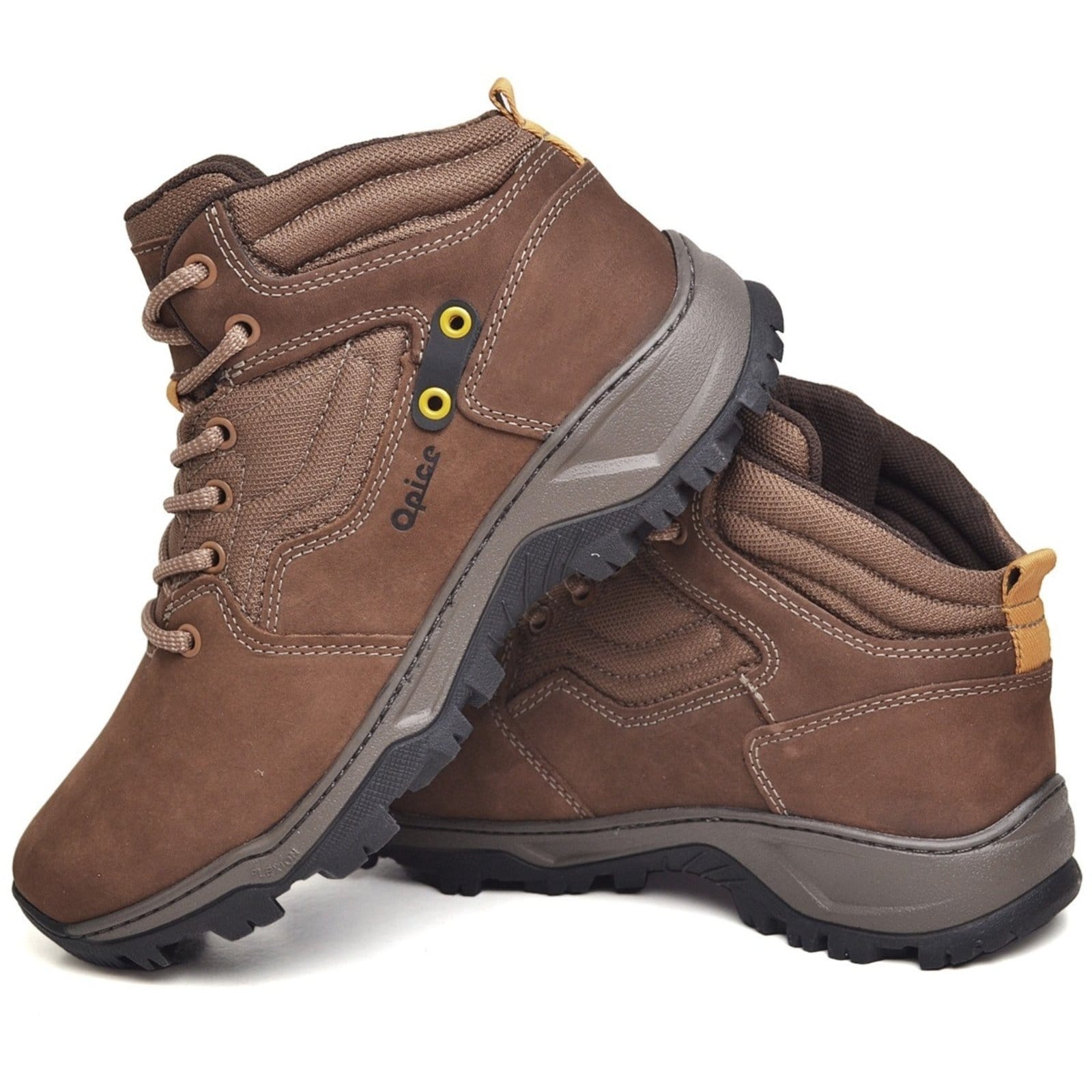 Vista 2 Bota Mufa Adventure de Couro EPI com C.A. Durabilidade e Conforto para Trilhas e Trabalho Opice marrom