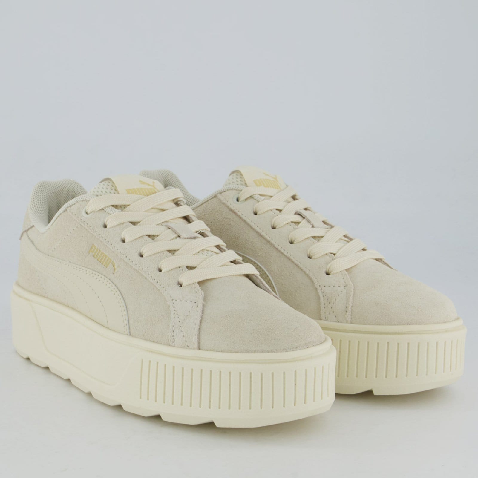 Vista 2 Tênis Puma Karmen SD BDP Feminino Off White Puma branco white