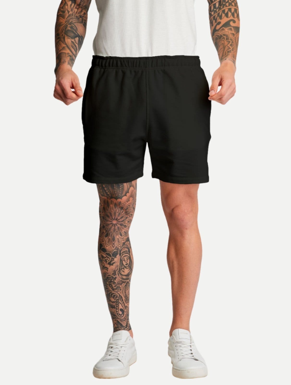 Vista principal Bermuda King & Joe Regular Malha Comfort BM23411 Preta King E Joe preto