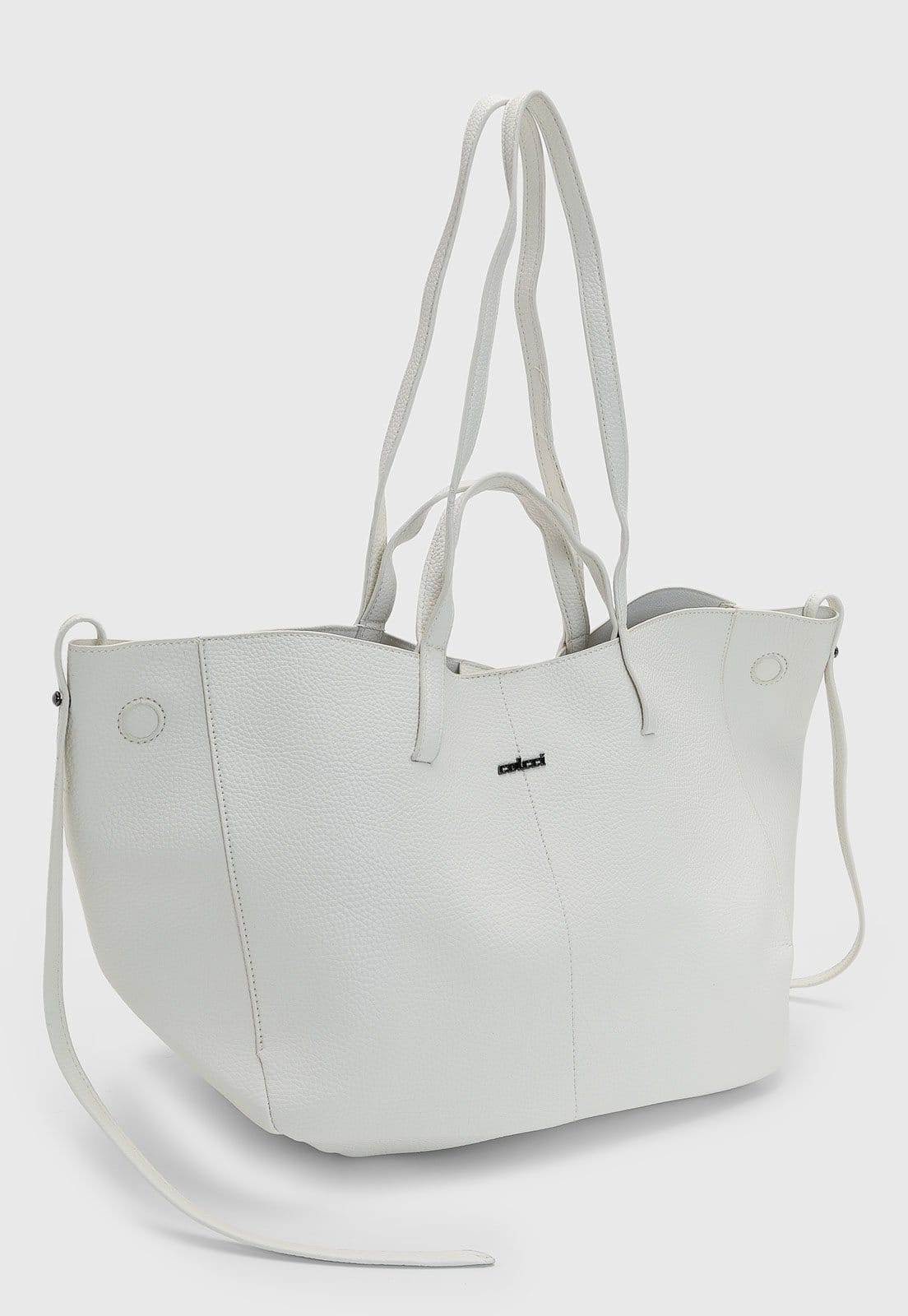 Vista 2 Bolsa Feminina Colcci Grande Texturizada Branca Colcci branco