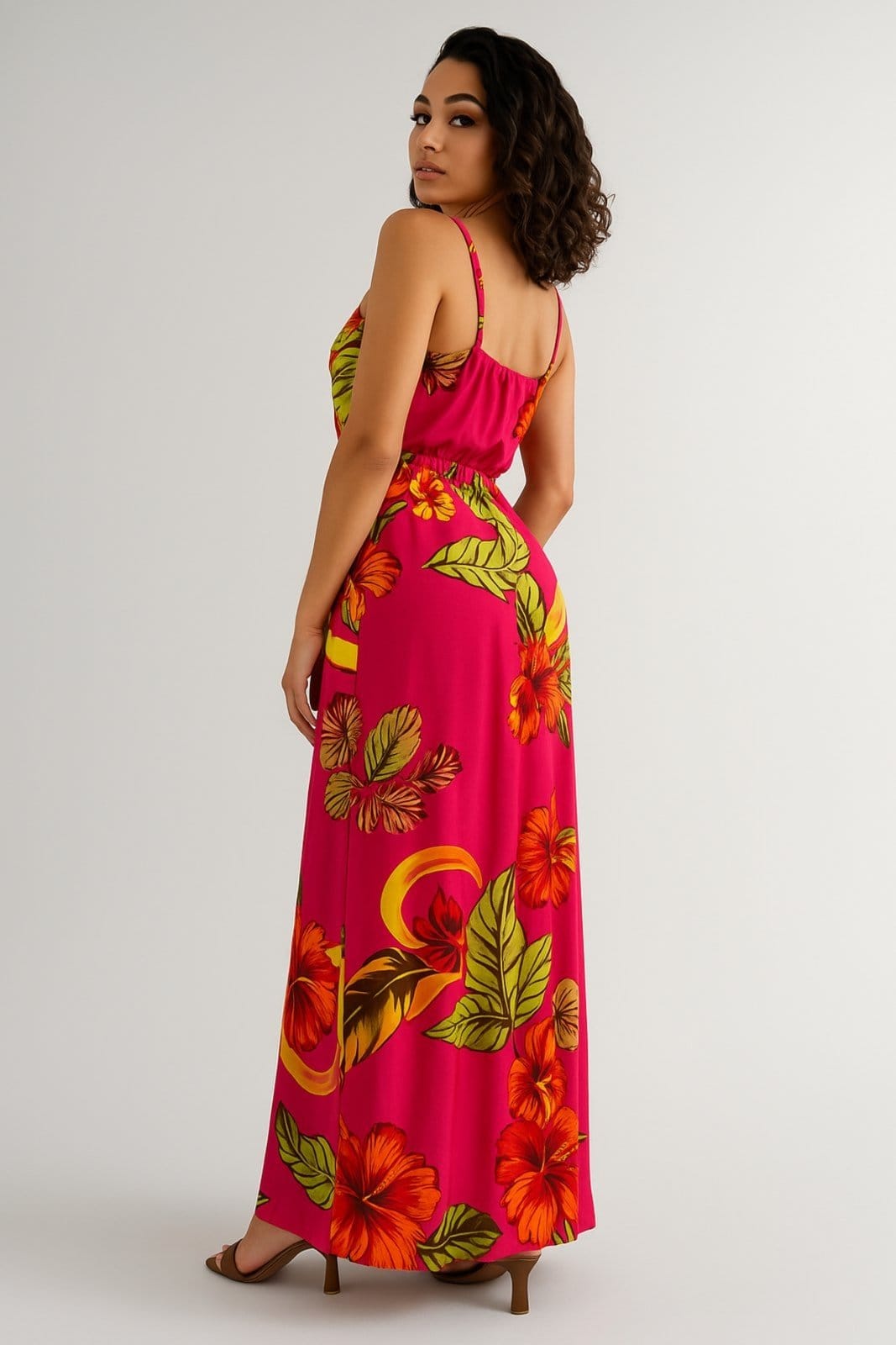 Vista 2 Vestido Longo D Bell Outlet Fashion Alcinha D BELL OUTLET FASHION pink