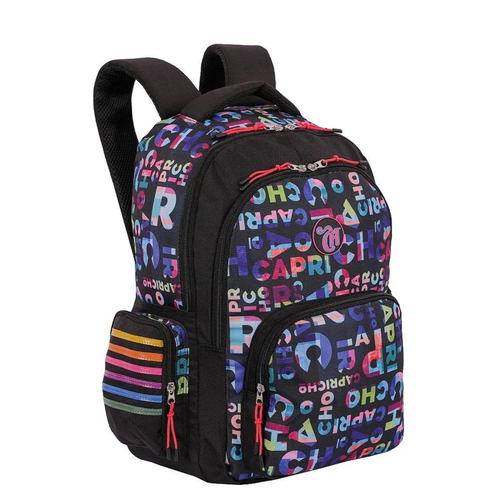 Vista 2 Infantil - Mochila Sestini Capricho 2 Compartimento Party Feminino Sestini incolor