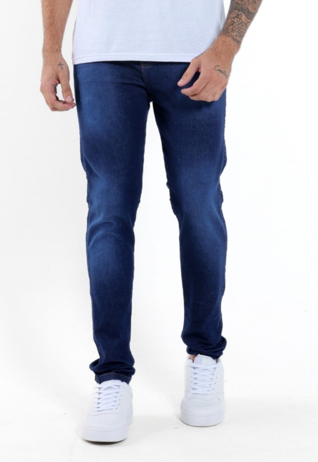 Calça Jeans Skinny Masculina Daze Modas Escura