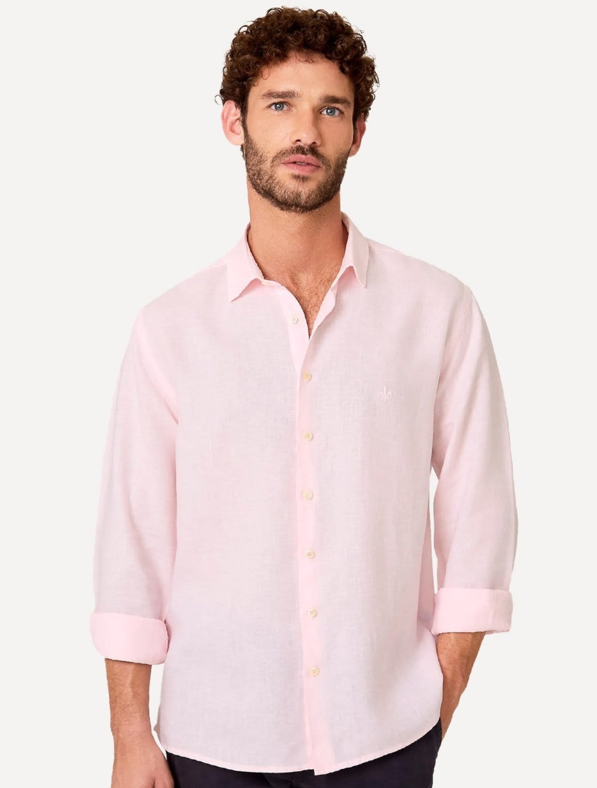 Camisa Dudalina Masculina Slim Tricoline Lisa