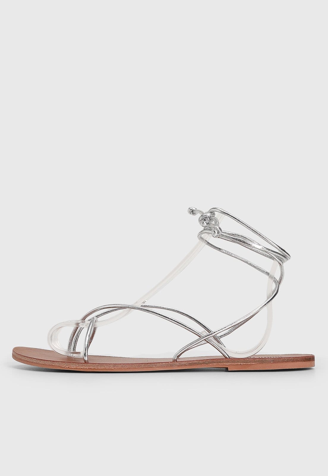 Rasteira Feminina Santa Lolla Fechada Metalizada