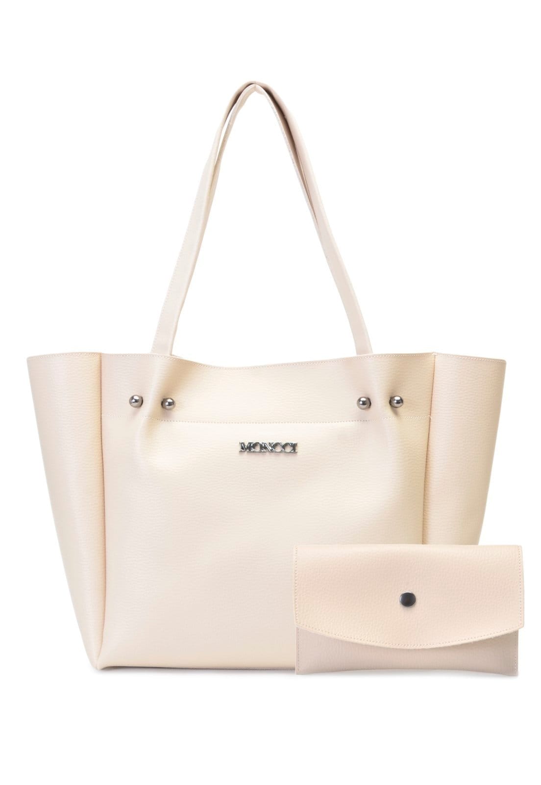 Bolsa Feminina Ombro e carteira Moncci Marfim