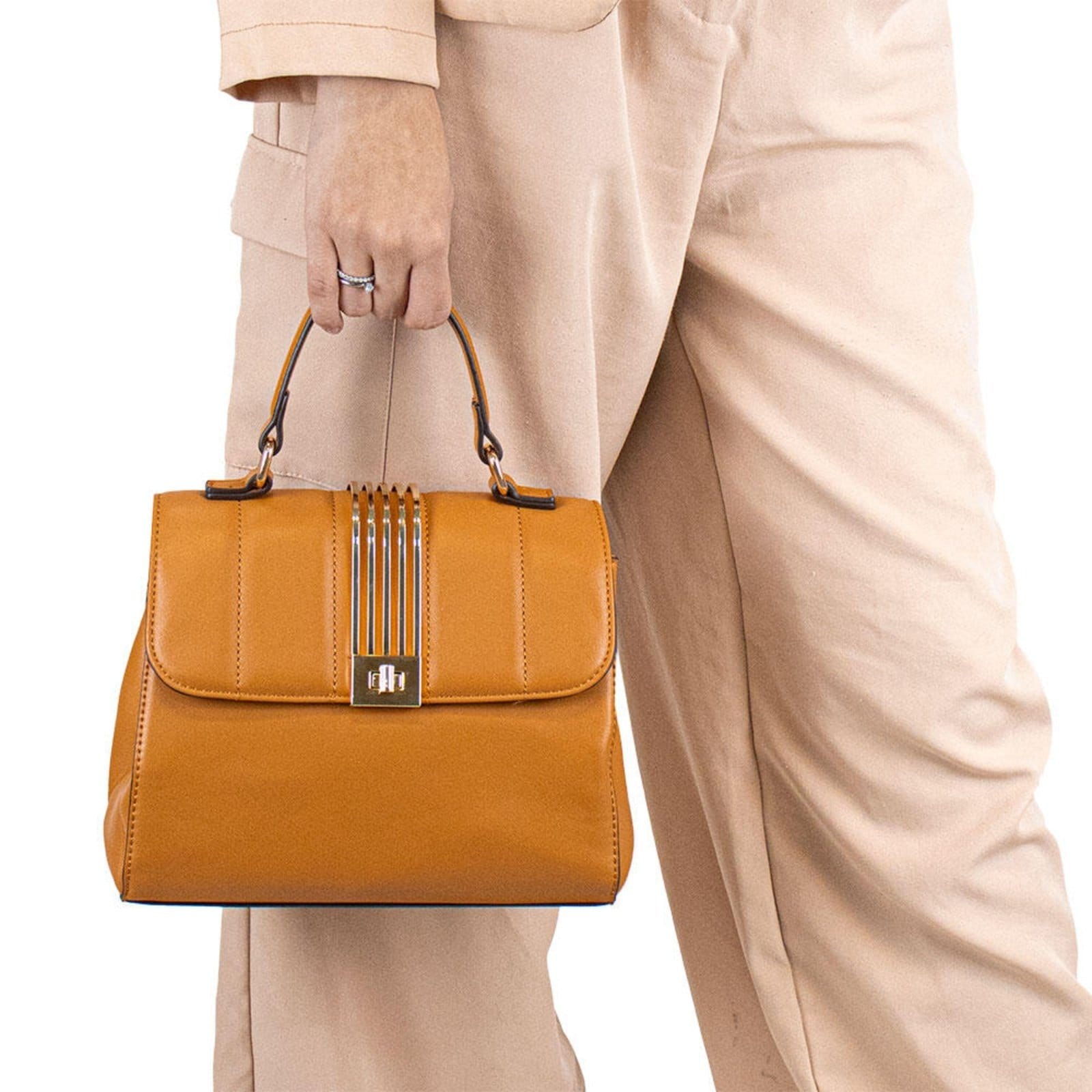 Vista 2 Bolsa Feminina Chenson Cg85068 1825068 Chenson caramelo