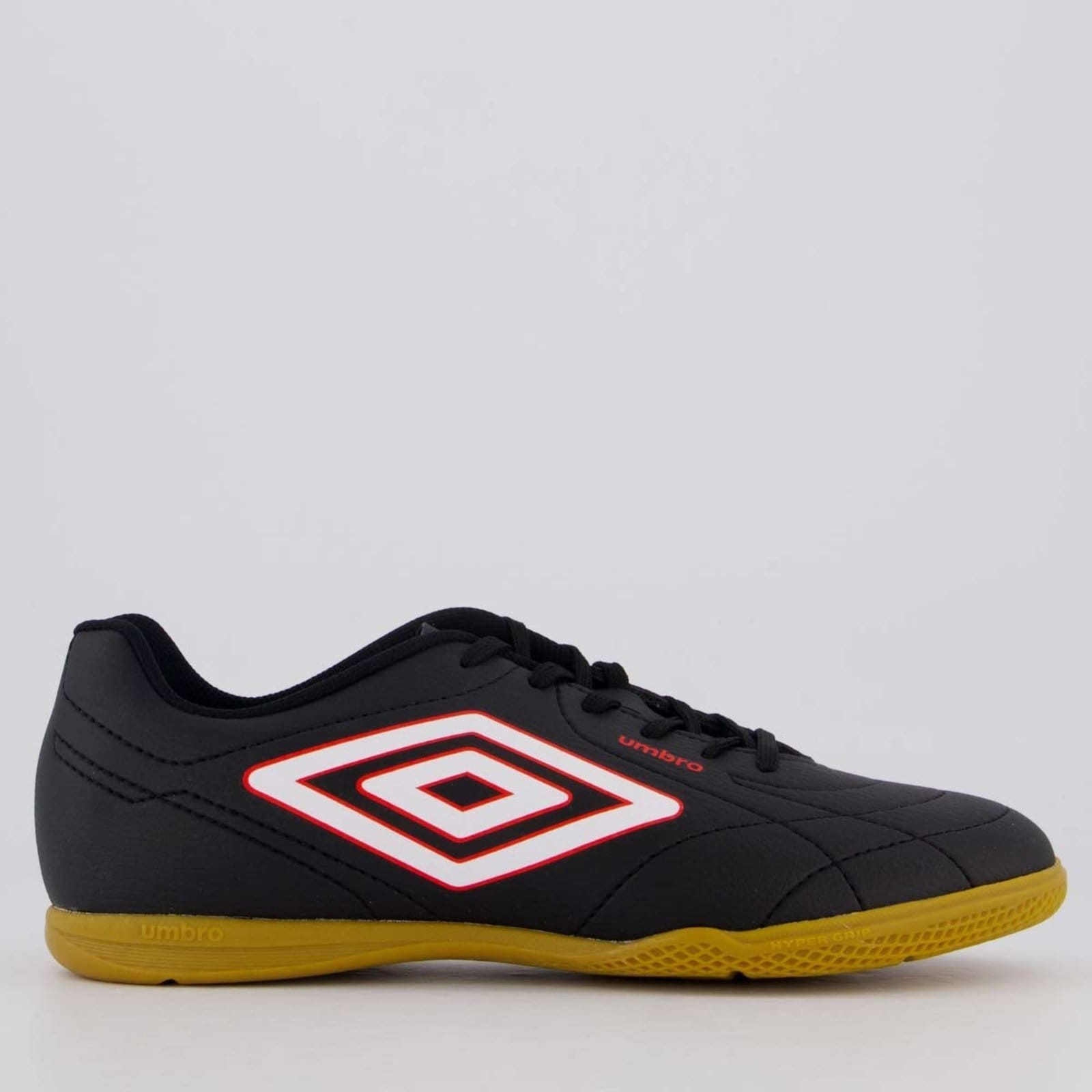 Vista principal Chuteira Umbro Class Footballer Futsal Preta e Branca Umbro preto