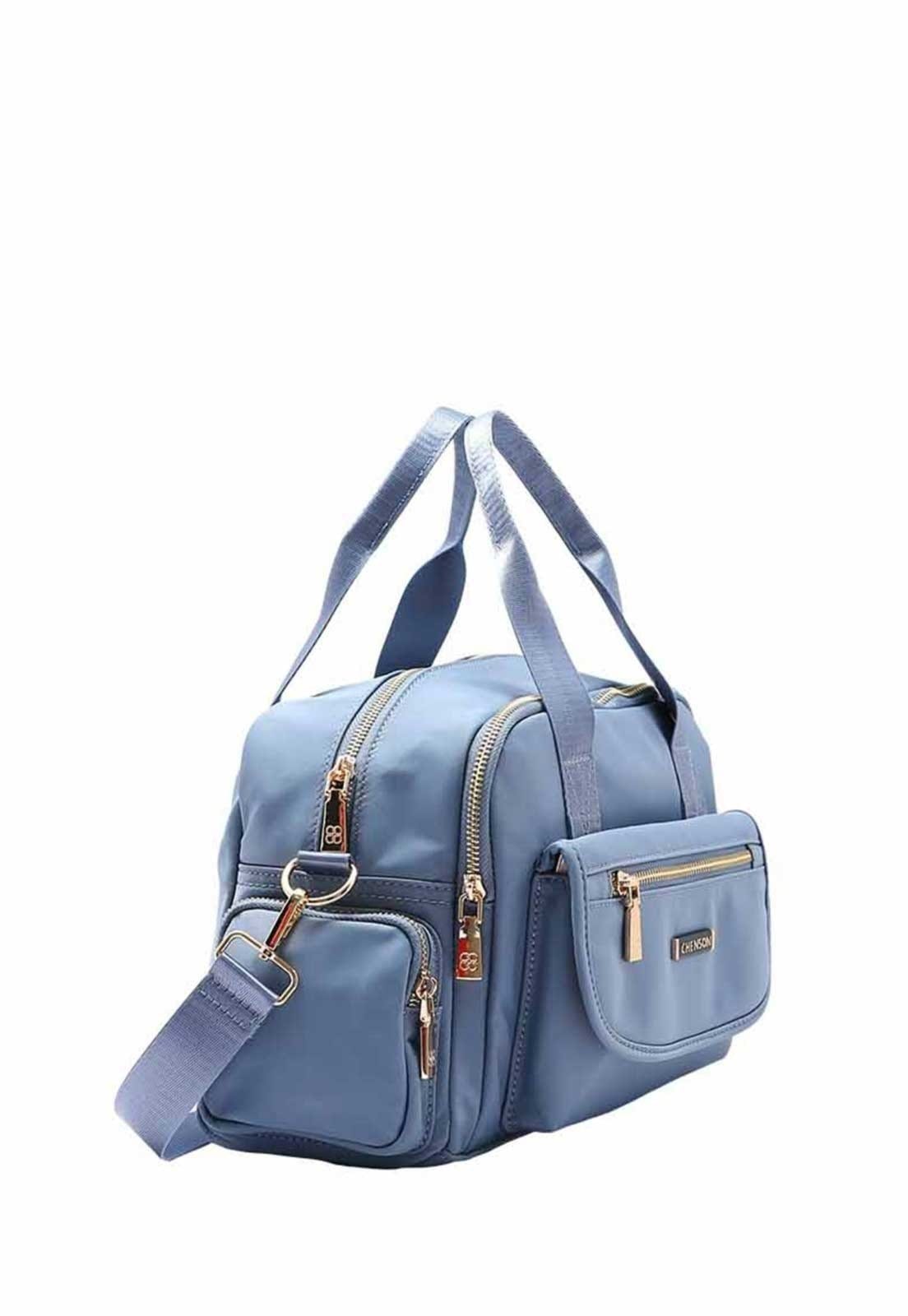 Vista 2 Bolsa Feminina Chenson Original Twill Nylon Mão 3784943 Chenson bege