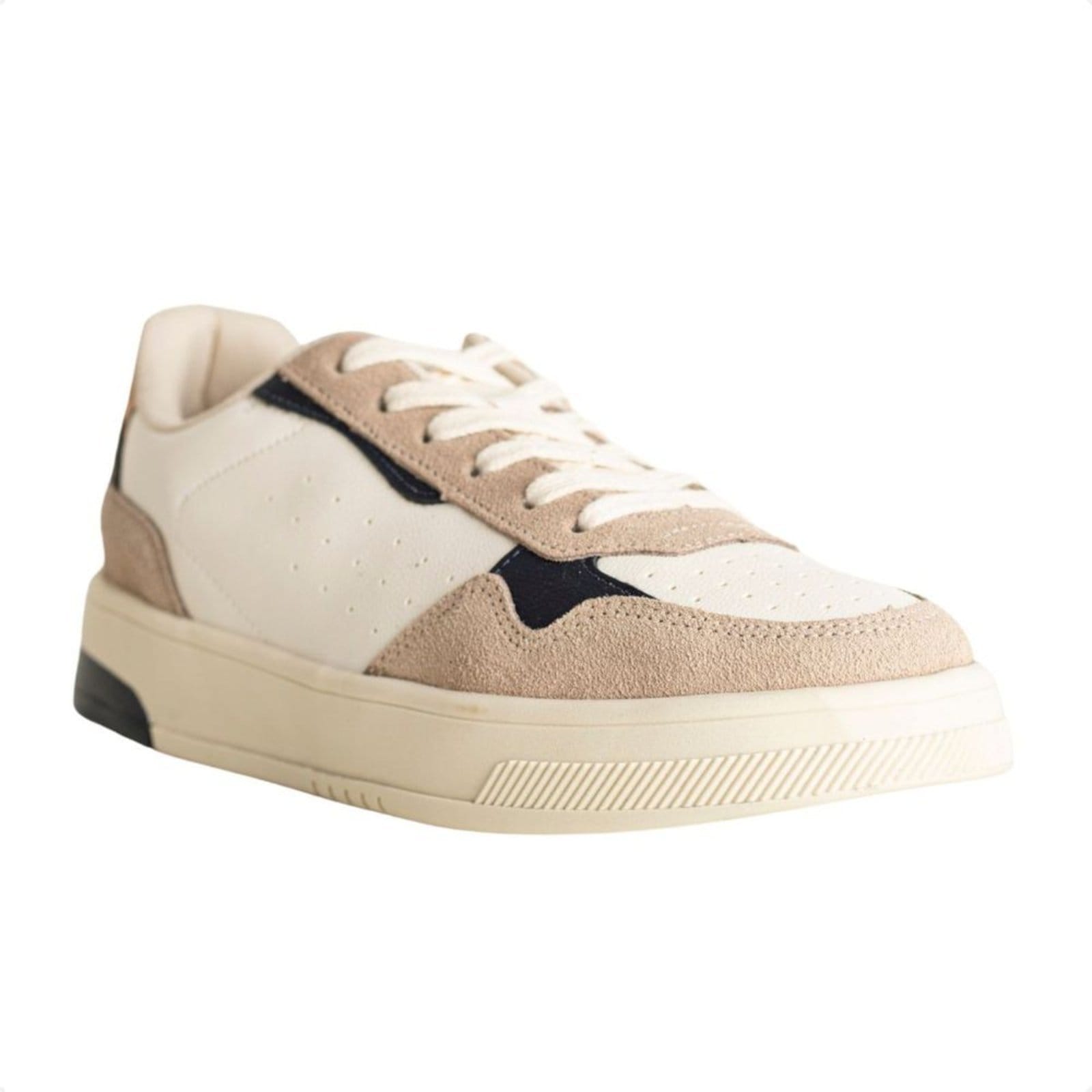 Vista 2 Sapatênis Enzo Ribeiro Branco Com Bege Enzo Ribeiro off-white