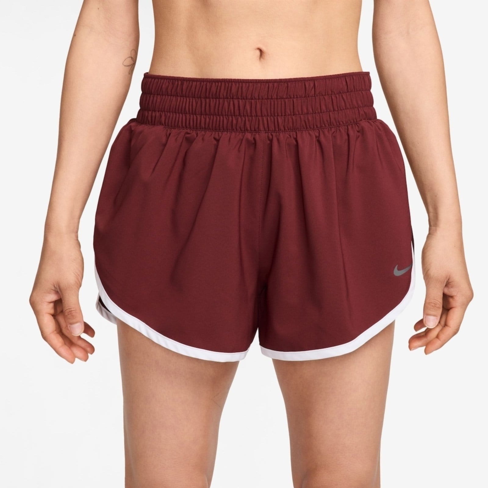 Vista principal Shorts Nike One Dri-FIT 3IN Feminino Nike Vinho