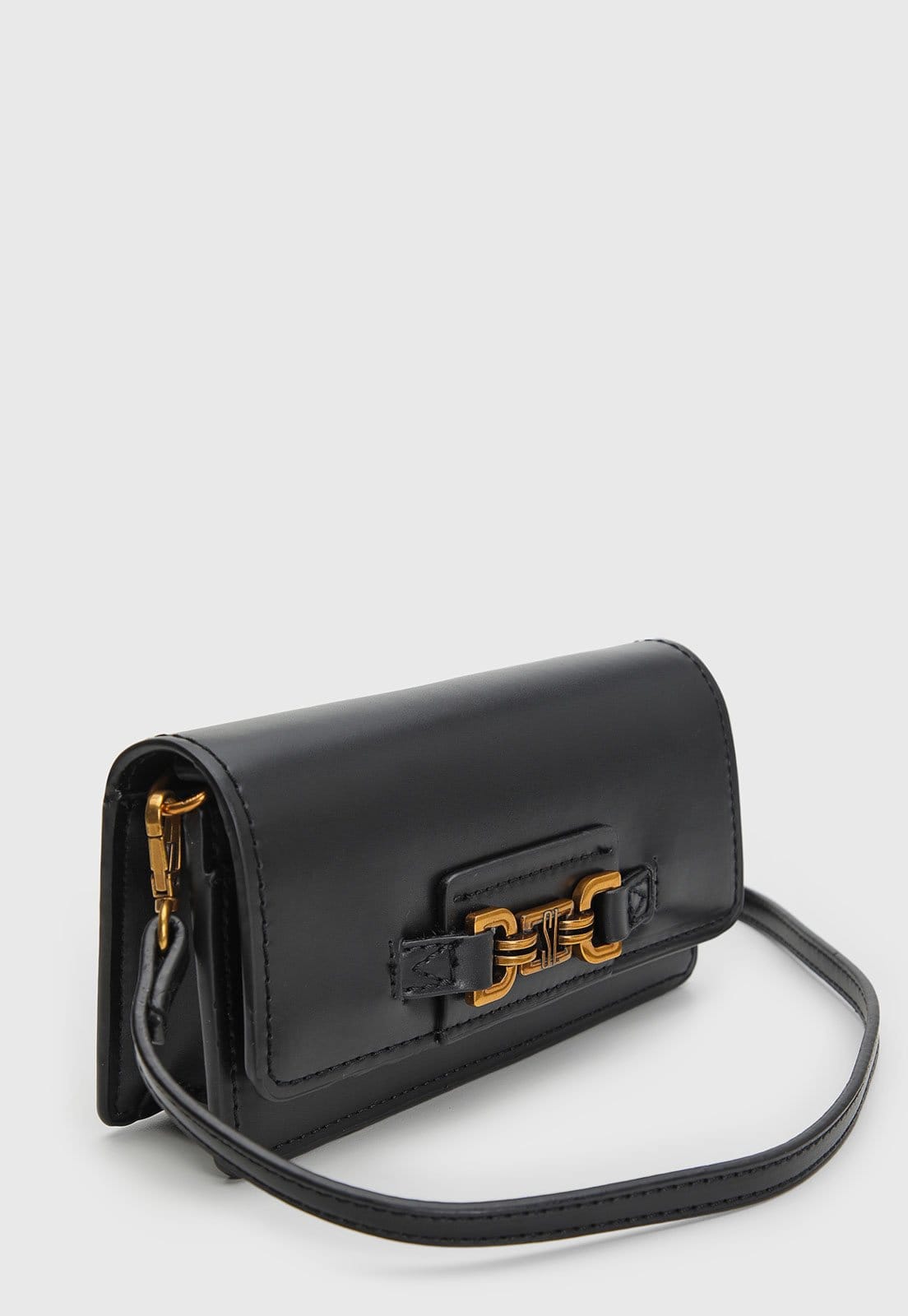 Vista 2 Bolsa Feminina Santa Lolla Pequena Alça Ajustável Preta Santa Lolla preto