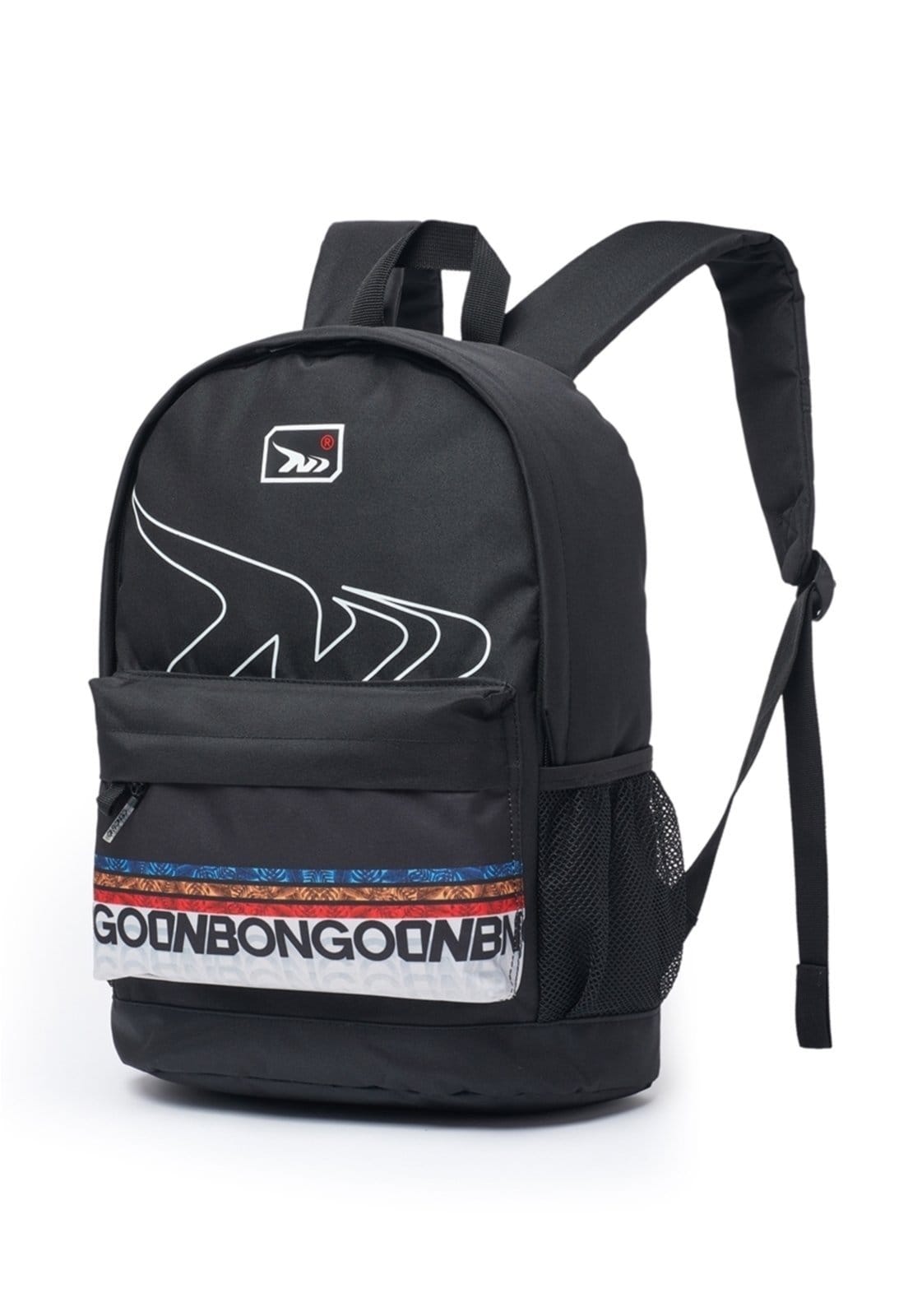 Vista 2 Mochila Masculina Estojo Reforçada Onbongo Escolar Onbongo preto