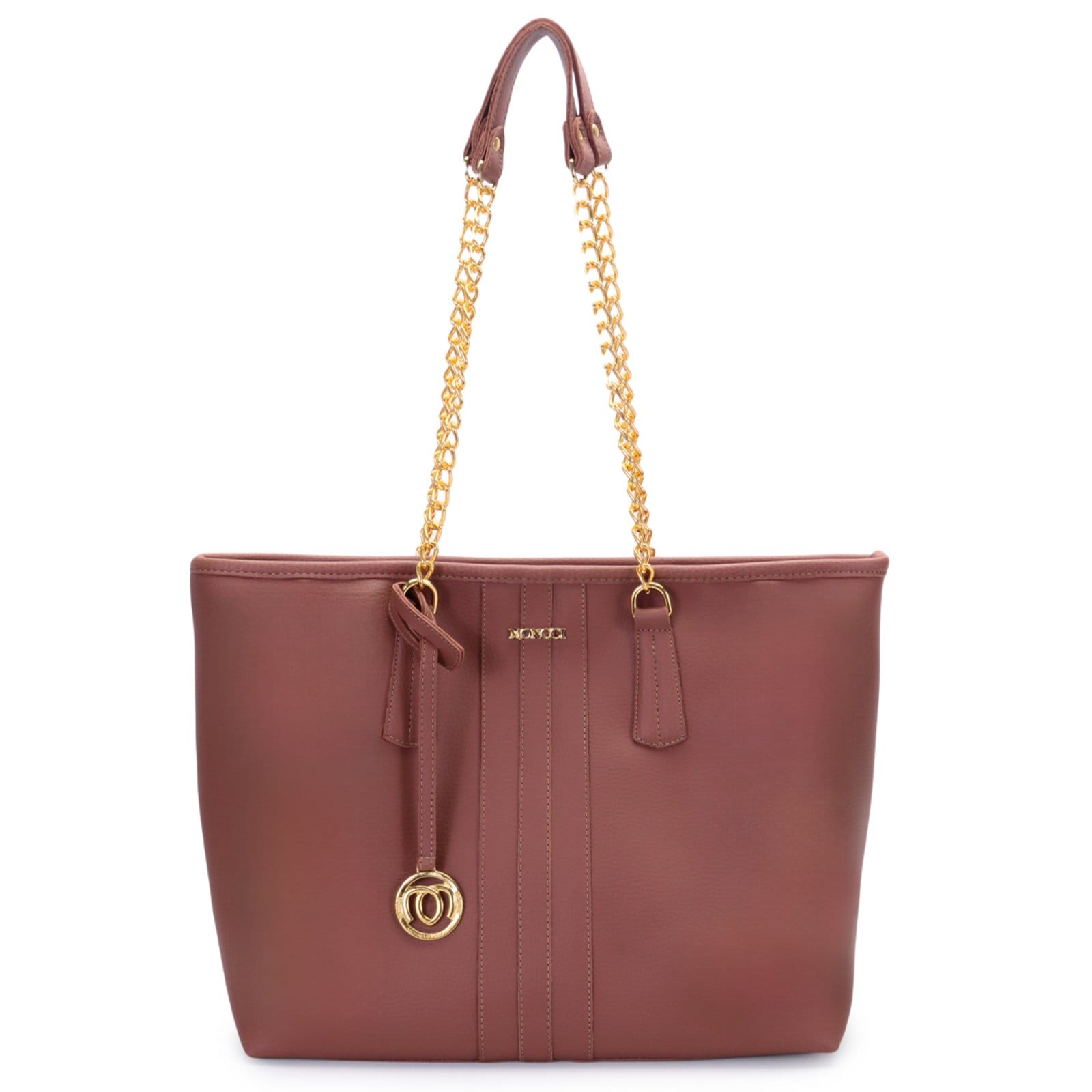 Bolsa Sacola Grande Moncci Alça de corrente Preta