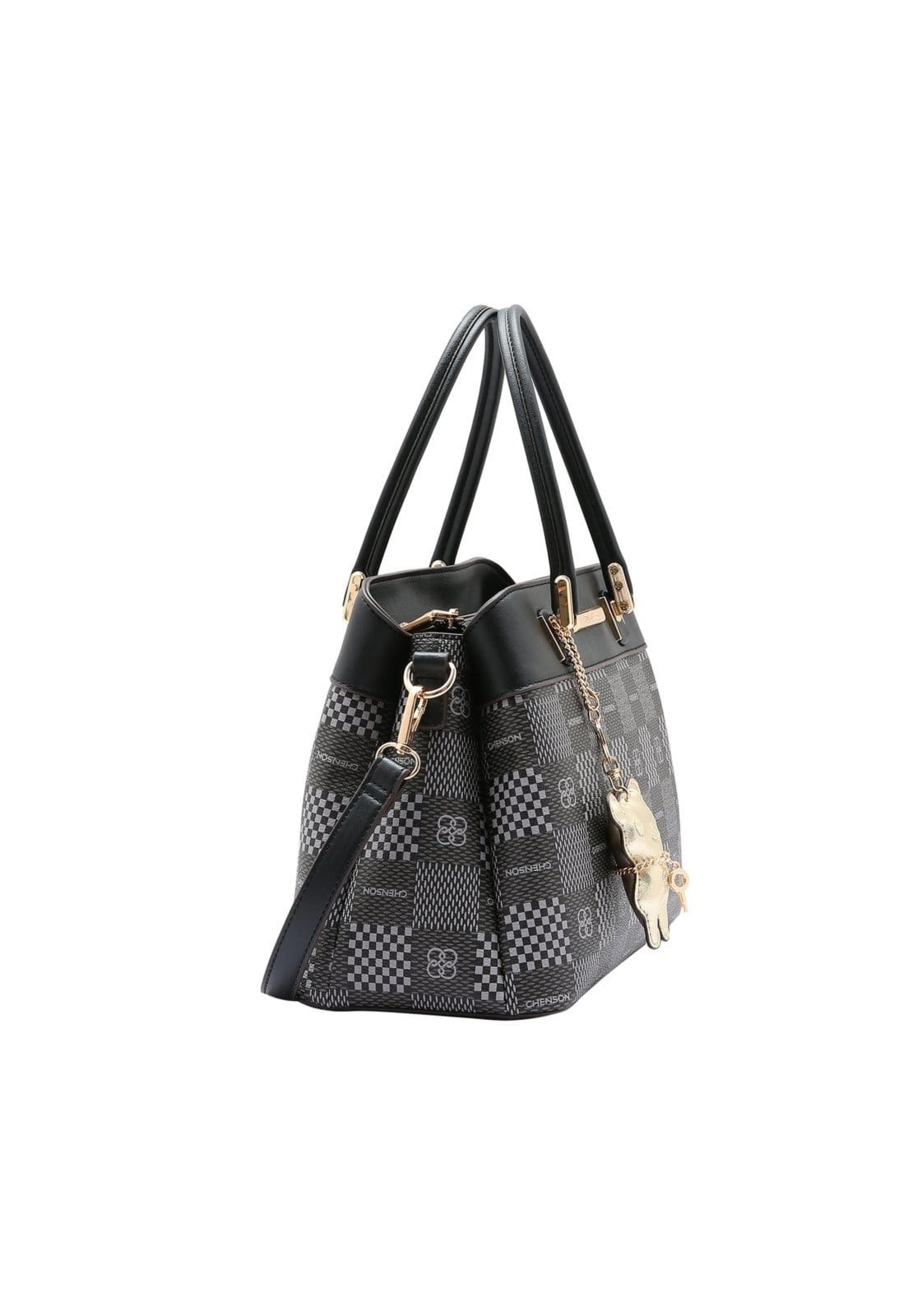 Vista 2 Bolsa Feminina Chenson Original Elemento Gráfico Mão 3485095 Chenson preto