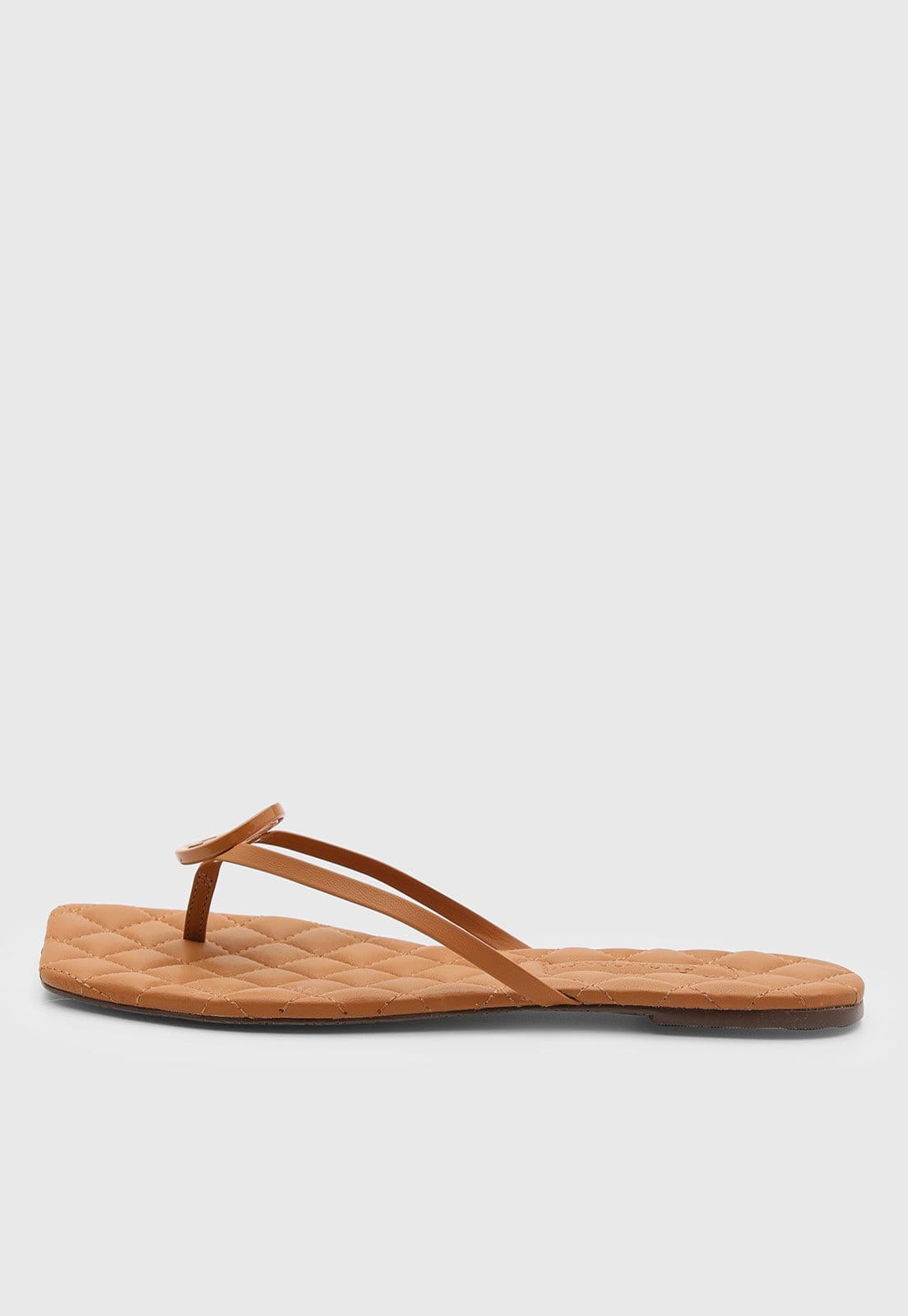 Vista principal Rasteira Feminino Capodarte Aberta Tiras Finas Capodarte caramelo