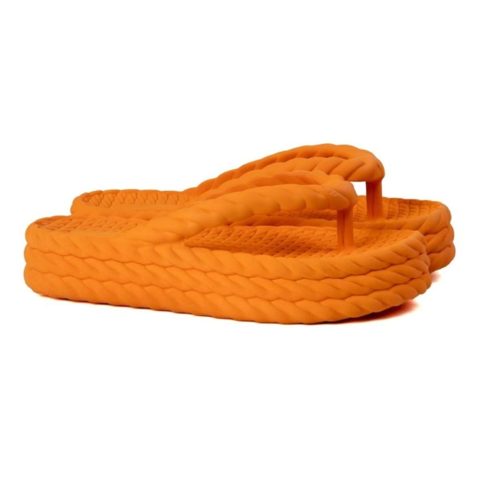 Chinelo Papete Feminino Veritimo Tamanco De Dedo Plataforma Trança Corda Tendência