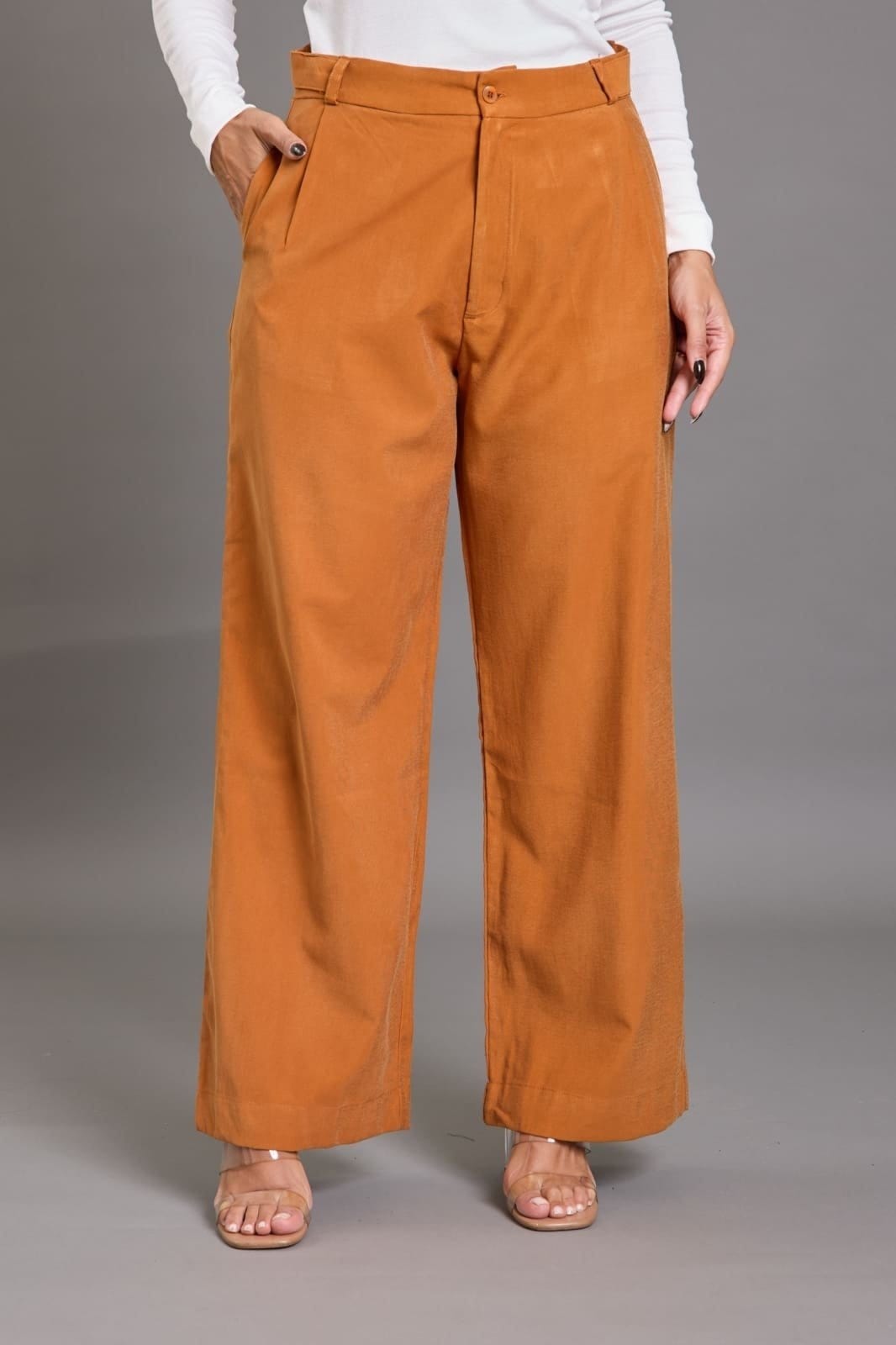 Calça Malha Feminina Pantalona Em Viscose Lemier Collection